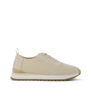 Womens Resident Plus Lace-Up Natural Metallic Knit
