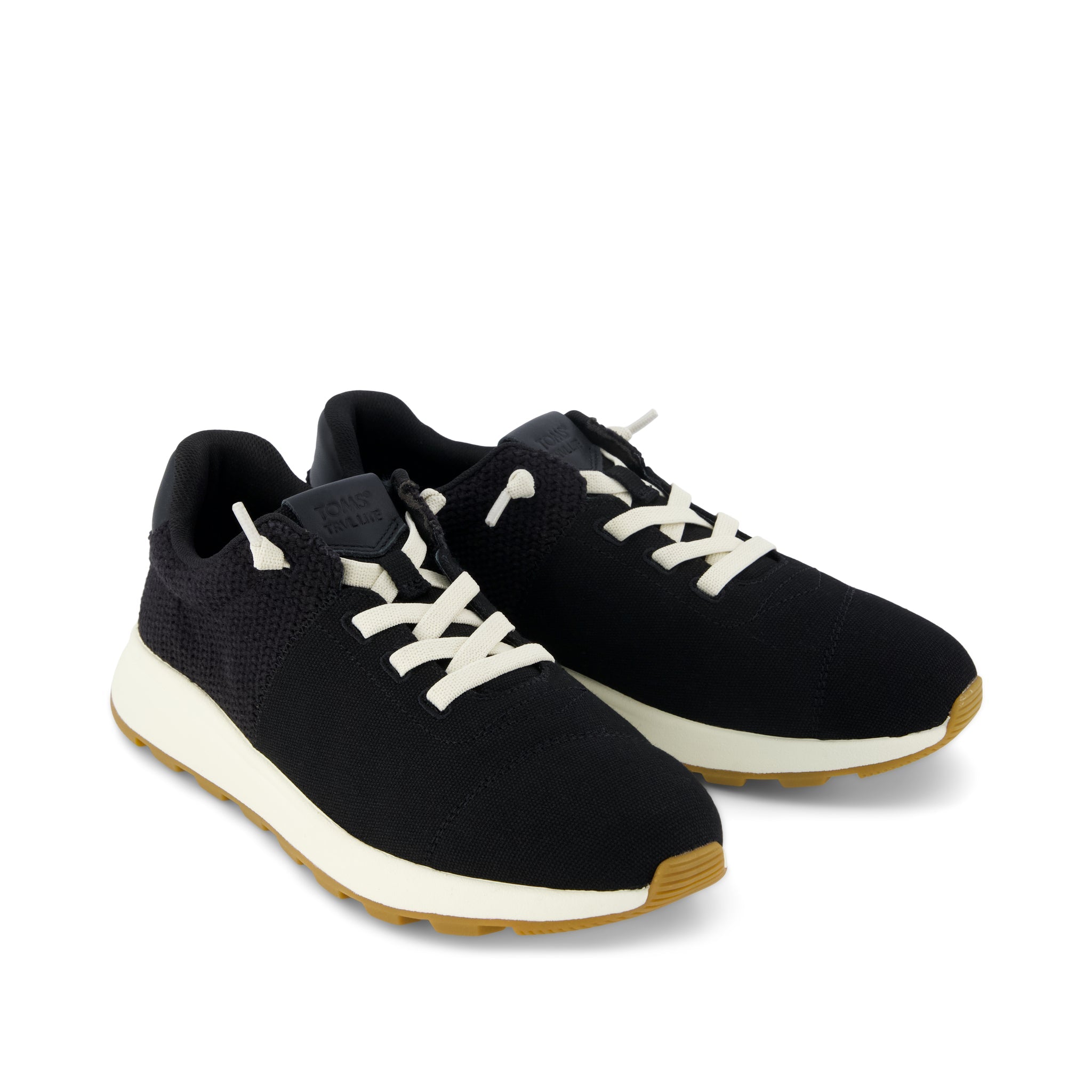 Womens TRVL LITE Cabrillo Sneaker Water Repellent Black Canvas Mesh - Image 2