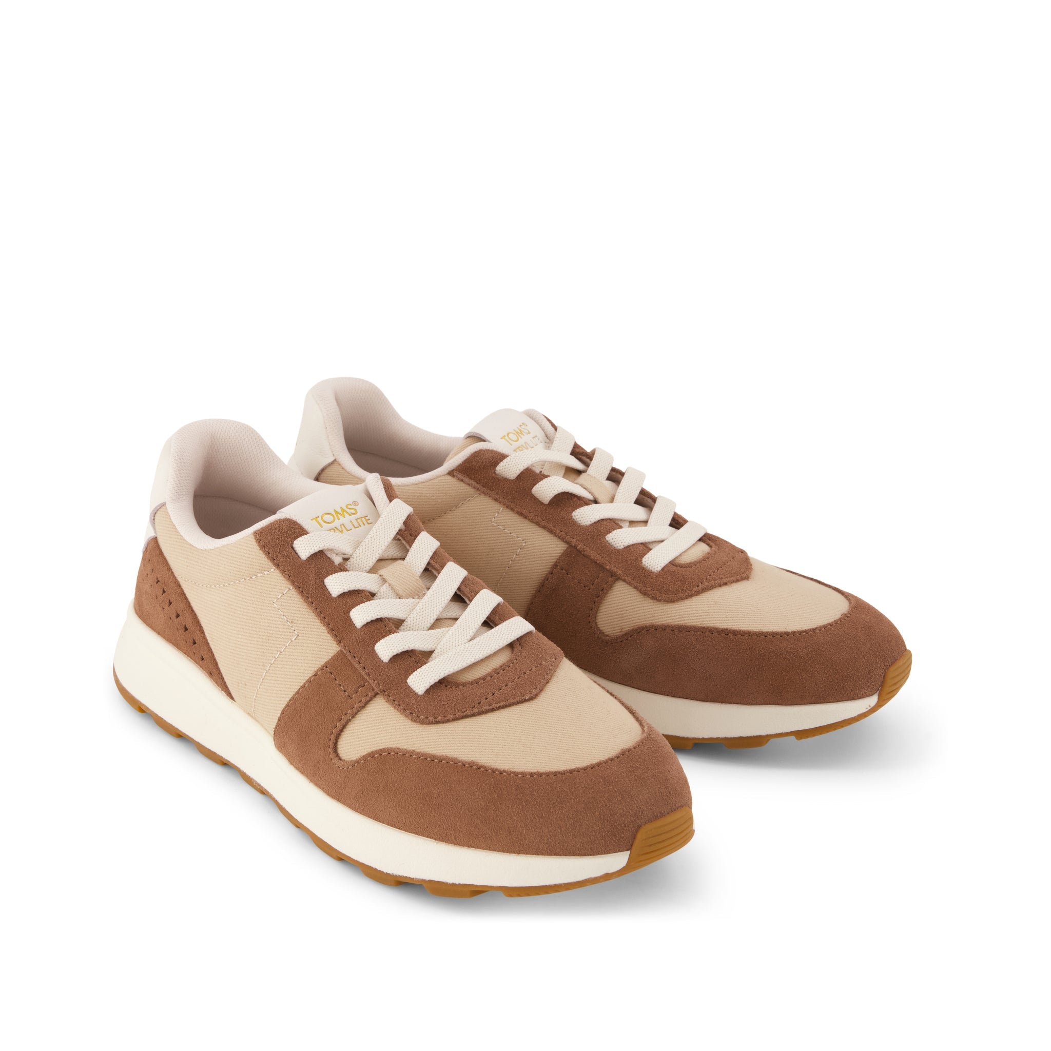 Womens TRVL LITE Retro Runner Sneaker Water Repellent Brown Sugar - Image 4