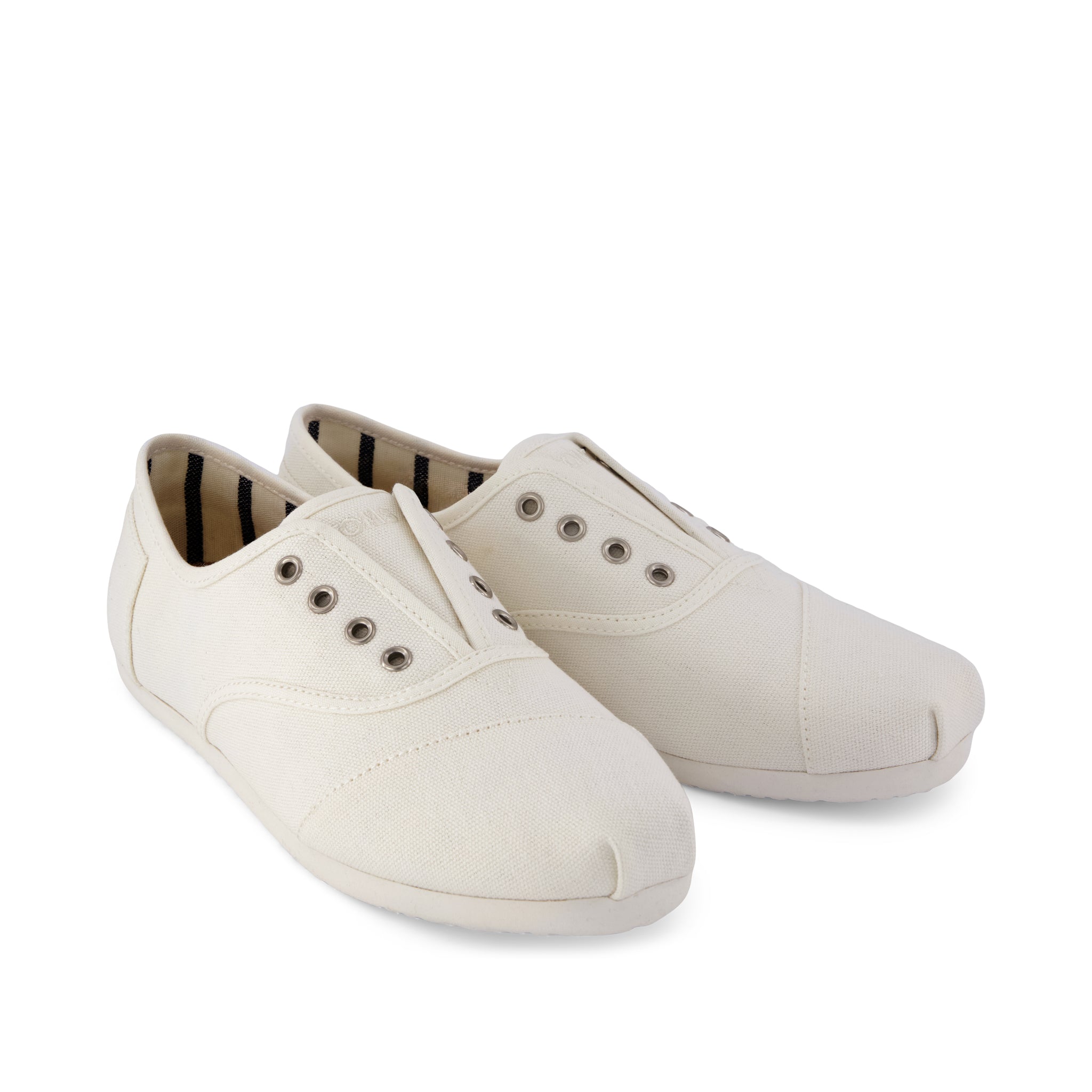 Womens Cordones Plus Sneaker White Canvas - Image 2