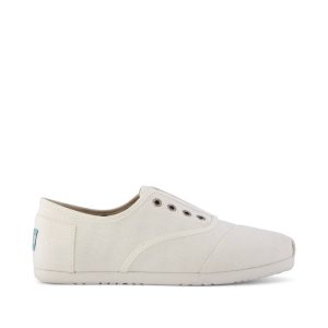 Womens Cordones Plus Sneaker White Canvas
