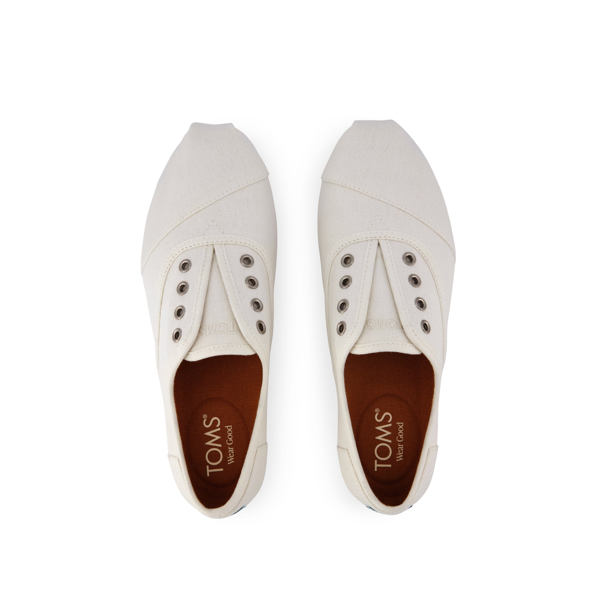 Womens Cordones Plus Sneaker White Canvas - Image 5