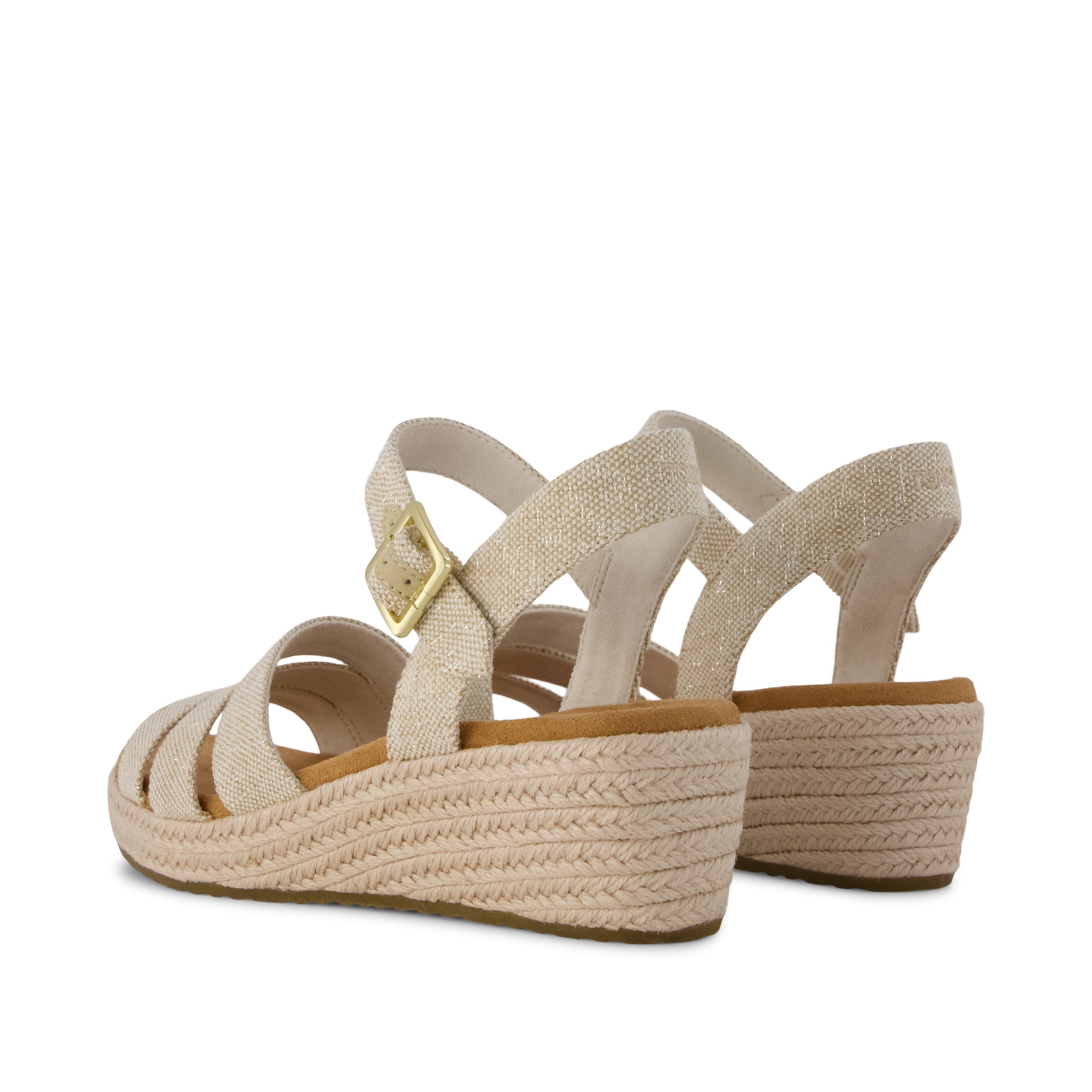 Womens Julia Wedge Sandal Champagne Sparkle - Image 3