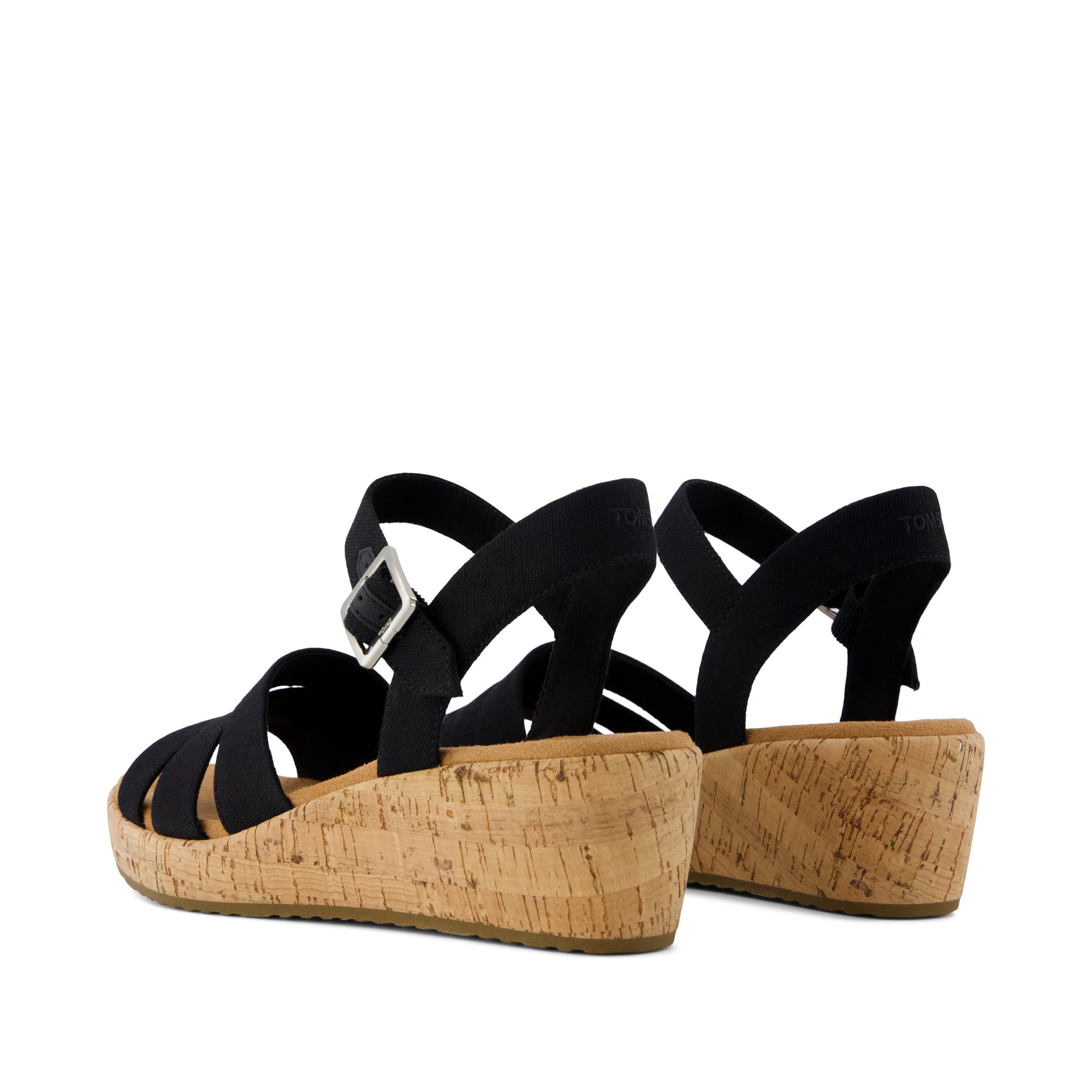 Womens Julia Wedge Sandal Woven Black - Image 4