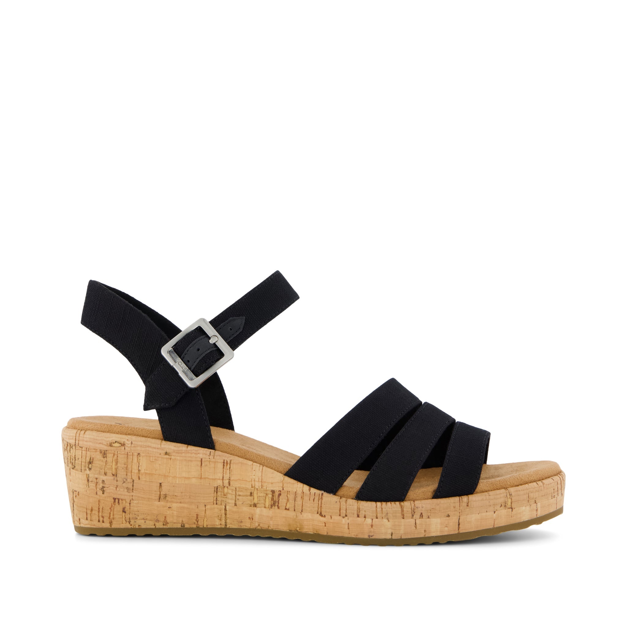 Womens Julia Wedge Sandal Woven Black