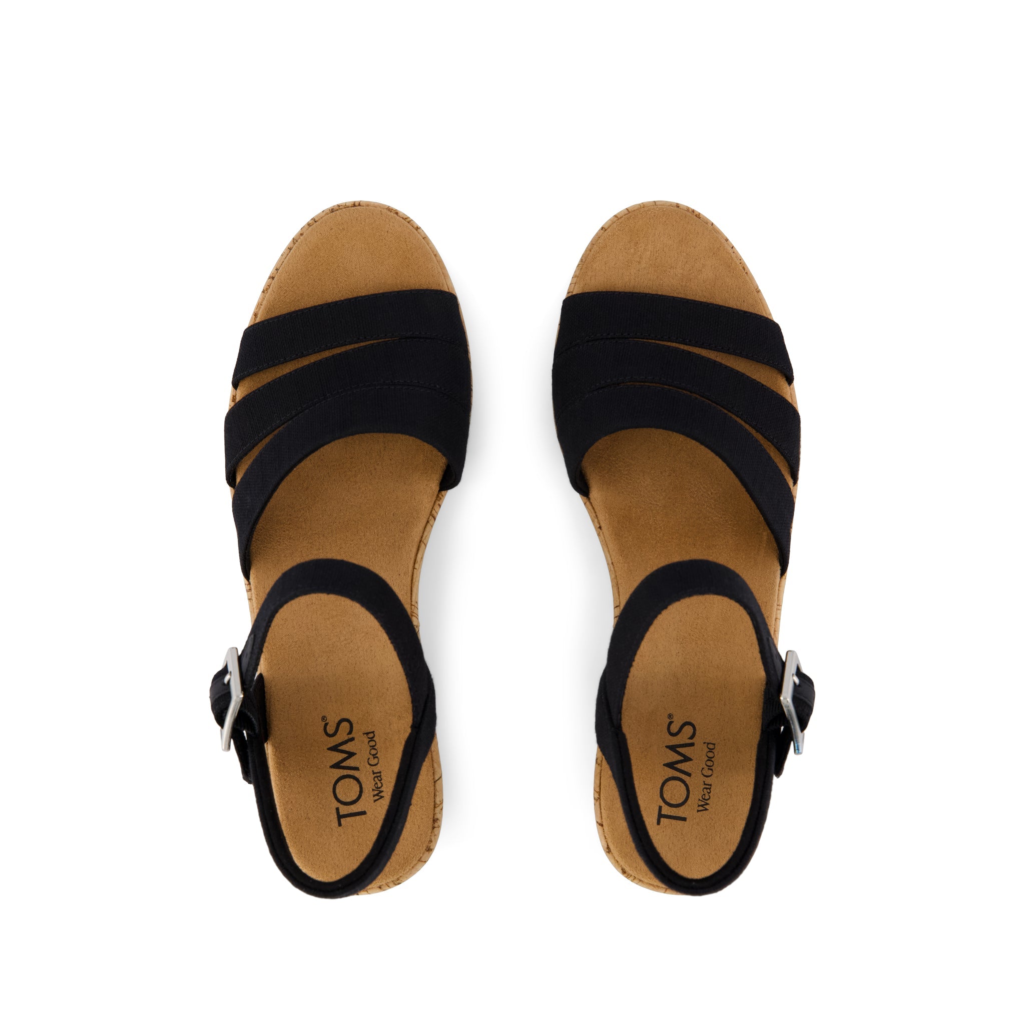 Womens Julia Wedge Sandal Woven Black - Image 6