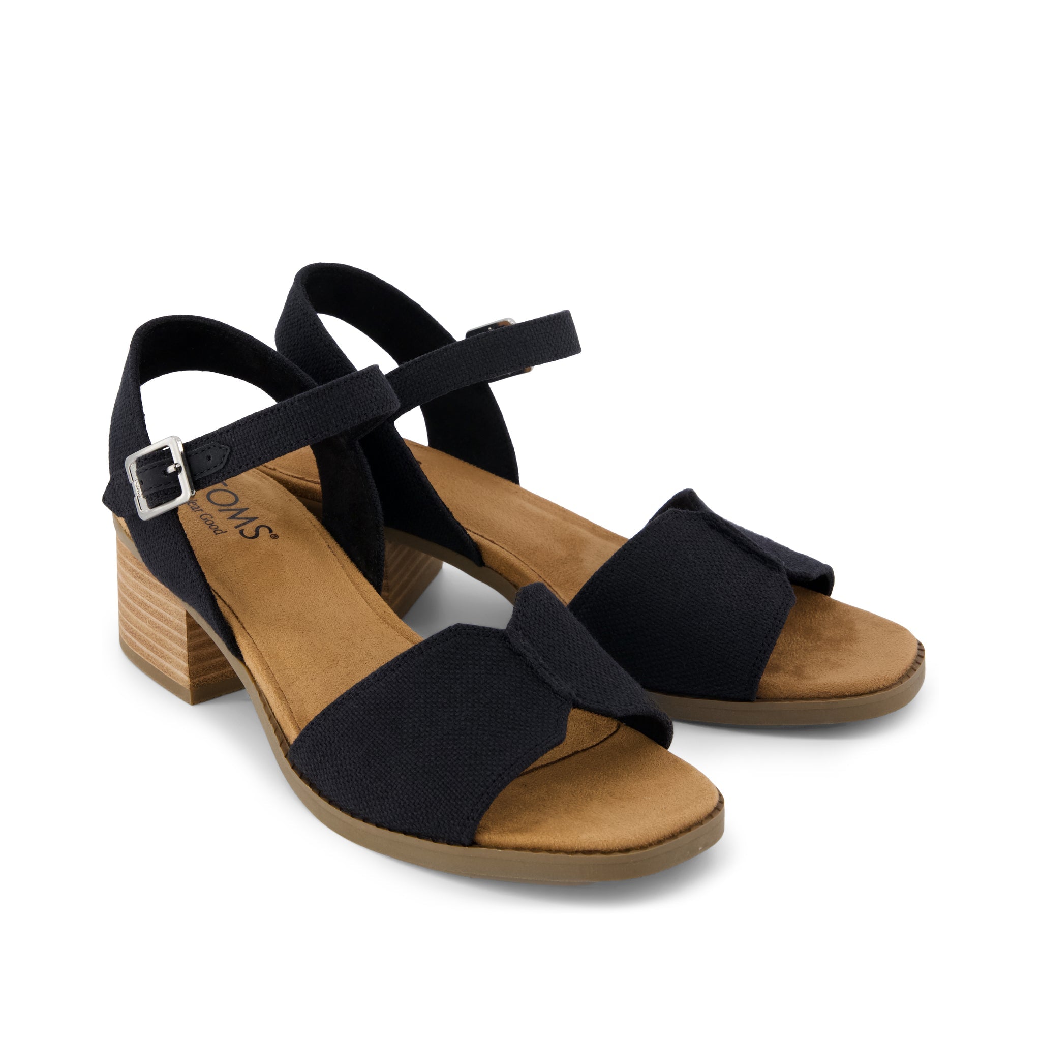 Womens Eloise Sandal Black Woven - Image 3