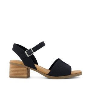 Womens Eloise Sandal Black Woven