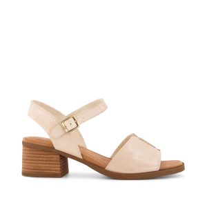 Womens Eloise Sandal Champagne Shimmer Suede