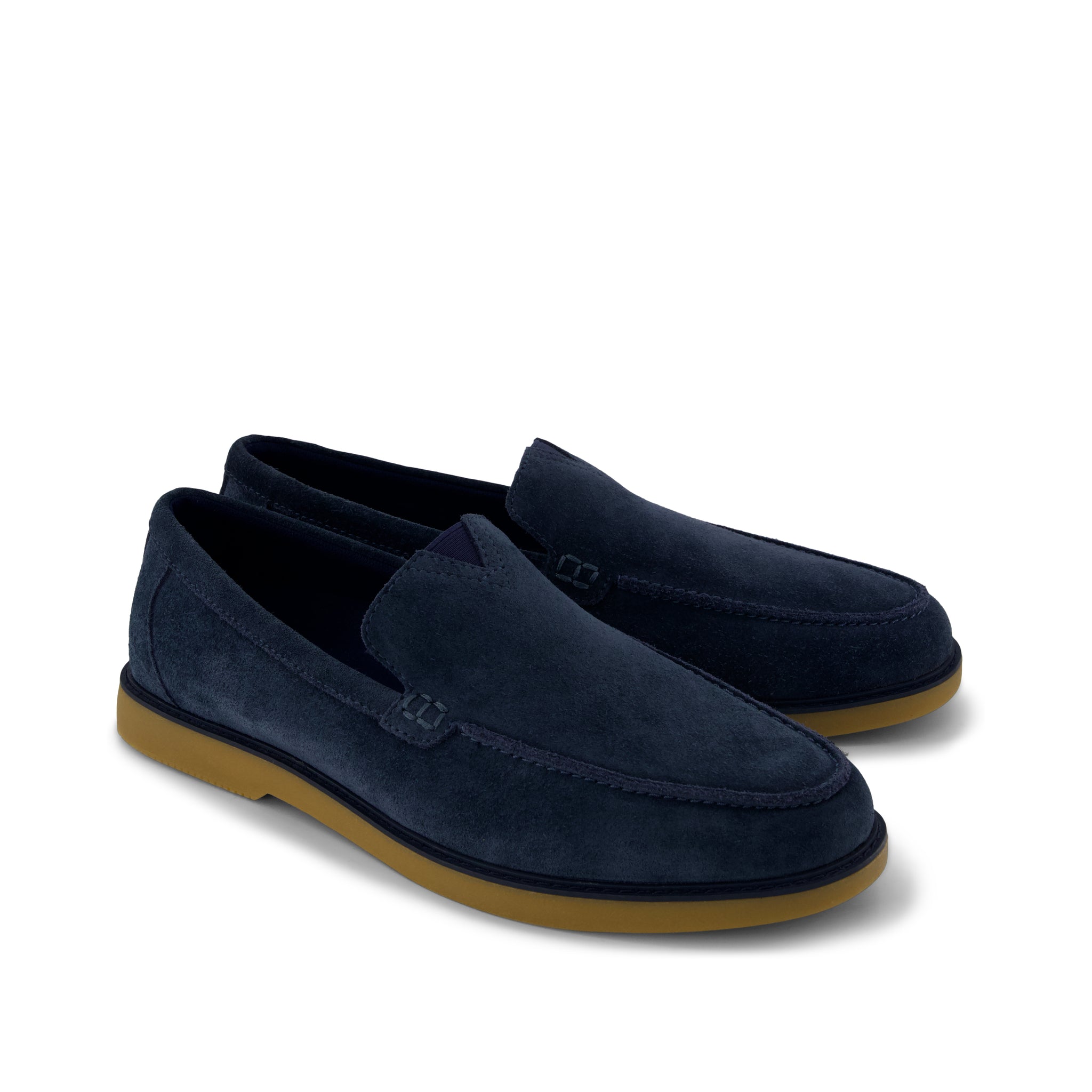 Mens Marcos Loafer Navy Suede - Image 3