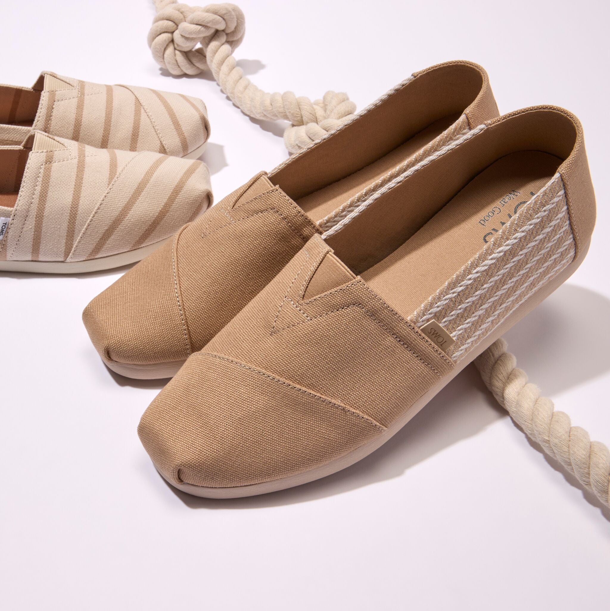 Mens Alpargata Classic Natural Stripes - Image 2