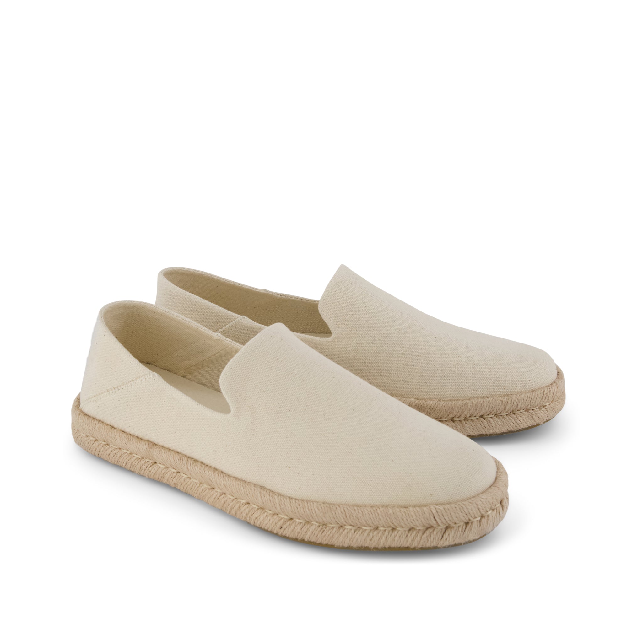 Mens Santiago Loafer Natural Recycled Cotton Canvas - Image 3
