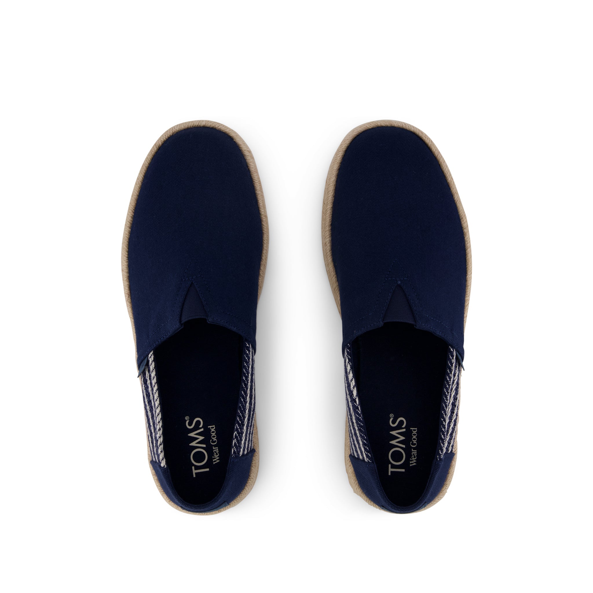 Mens Alpargata Rope 2.0 Espadrille Navy Stripes - Image 6