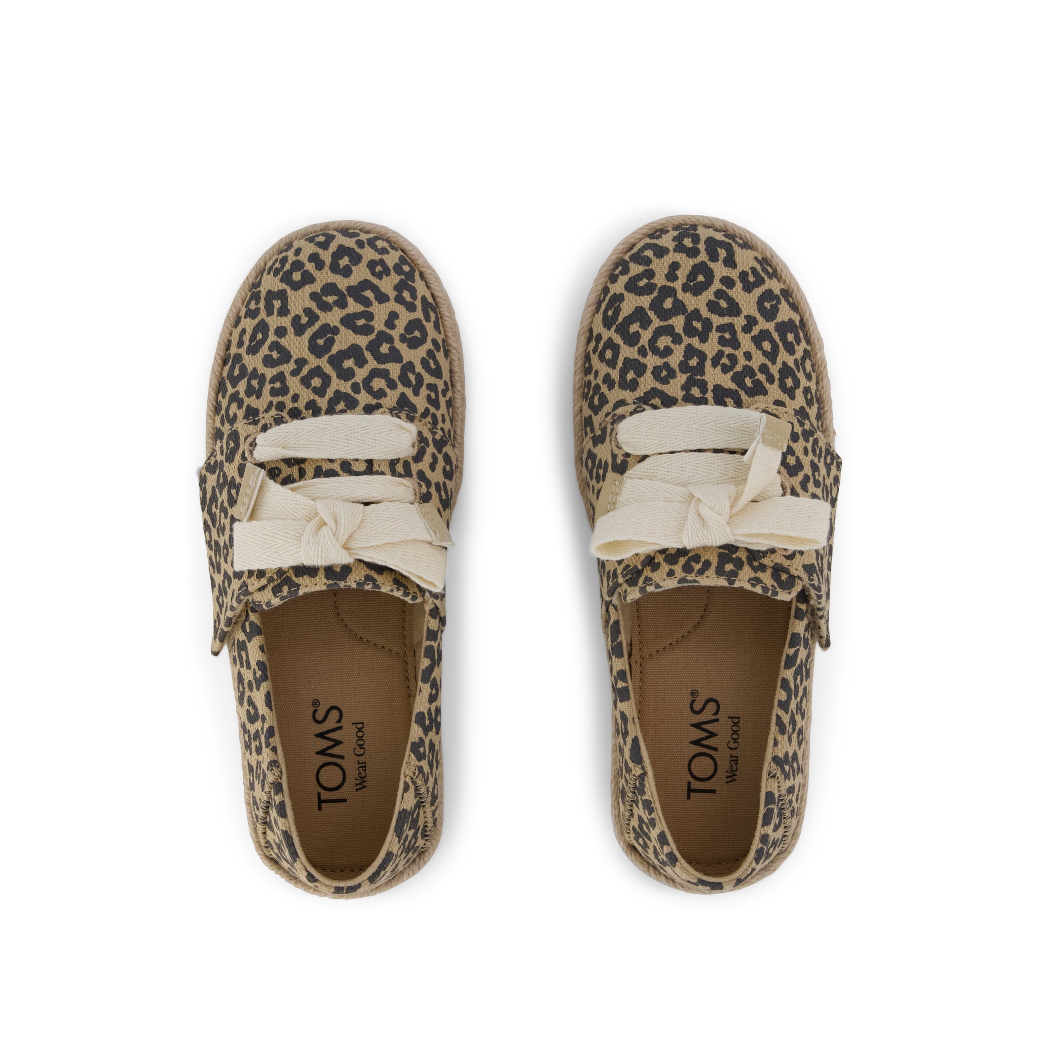 Carolina Lace-Up Kids Espadrille Natural Leopard Print - Image 6