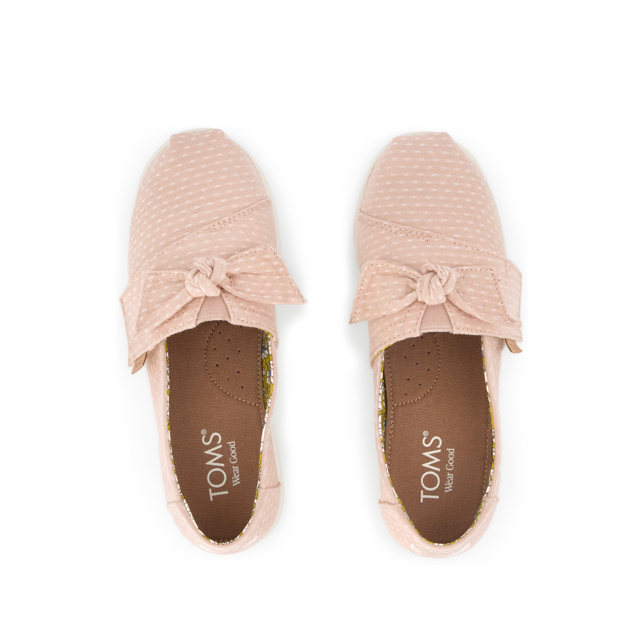 Alpargata Classic Kids Shoe Bloom Chambray Dot with Bow - Image 5