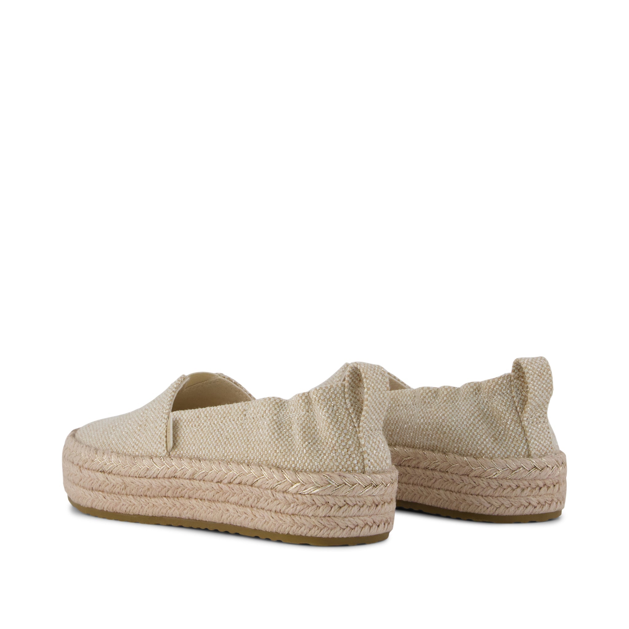 Valencia Platform Kids Espadrille Champagne Glimmer - Image 4