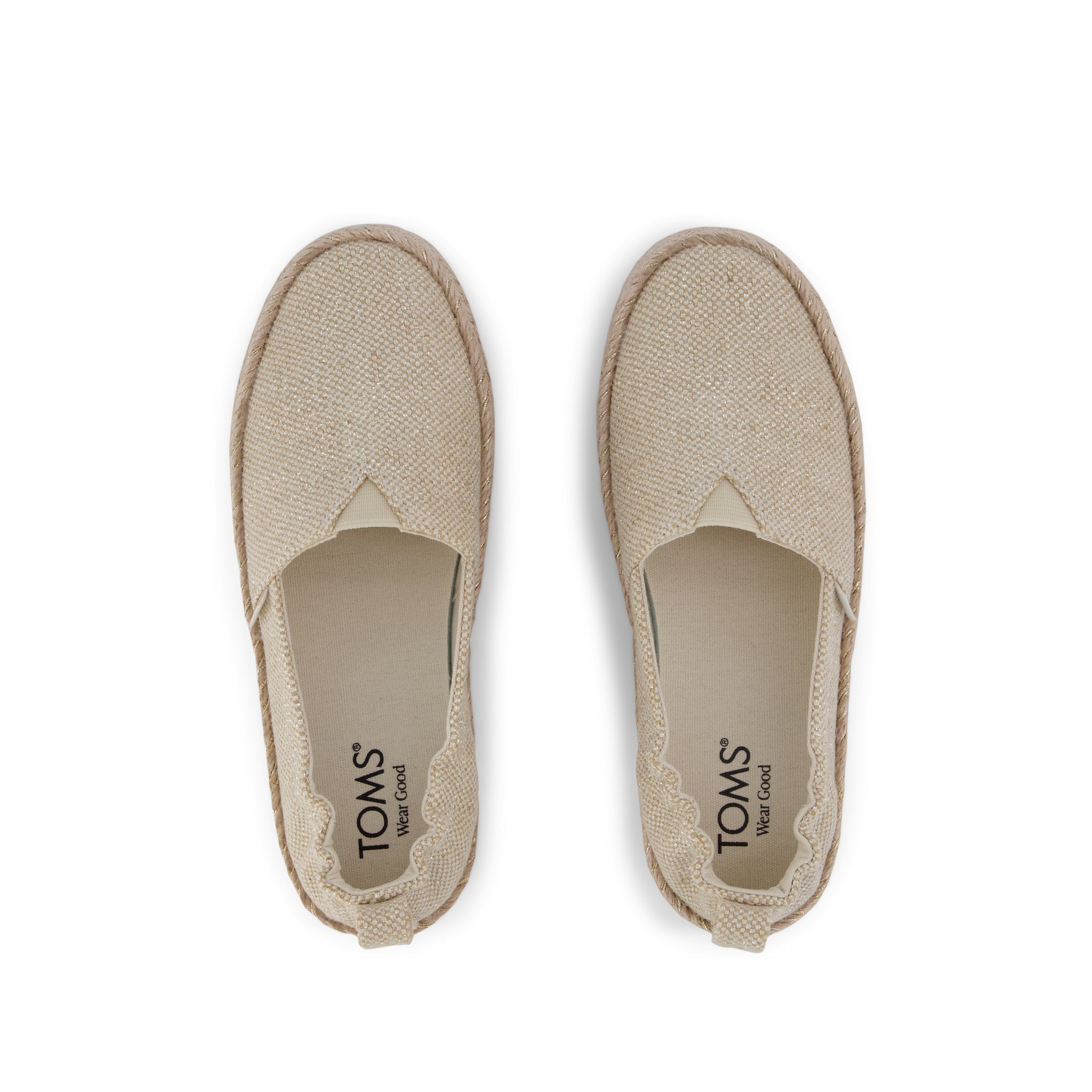 Valencia Platform Kids Espadrille Champagne Glimmer - Image 6
