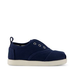 Cordones Plus Toddler Sneaker Navy Canvas