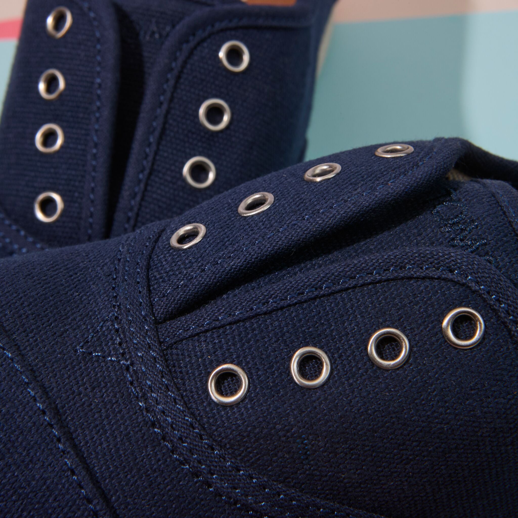 Cordones Plus Kids Sneaker Navy Canvas - Image 2