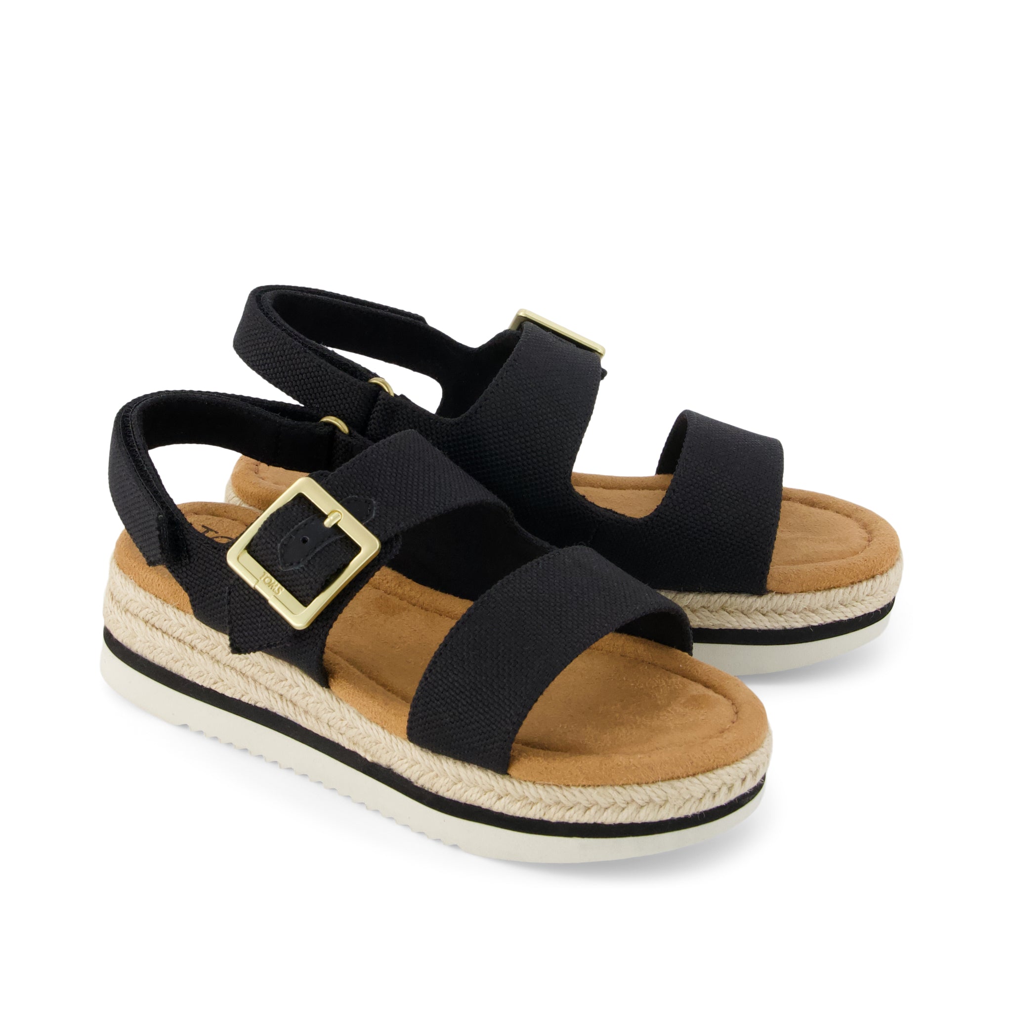 Giana Kids Sandal Black Canvas - Image 2
