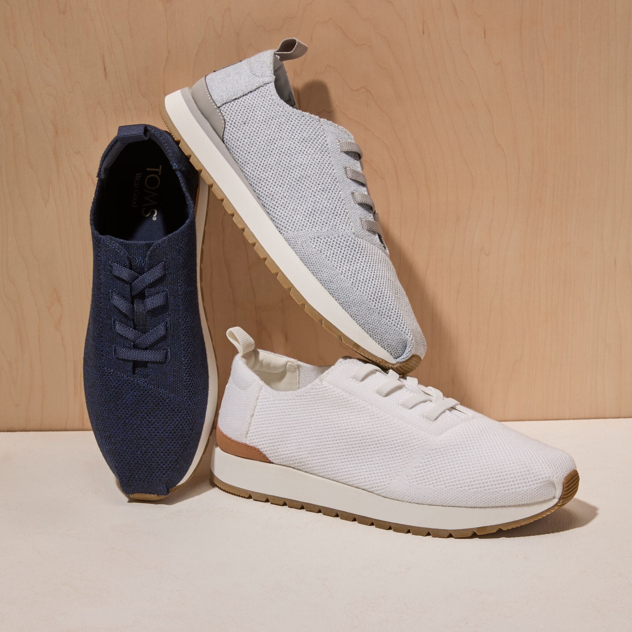 Mens Resident Plus Lace-Up White Knit - Image 2