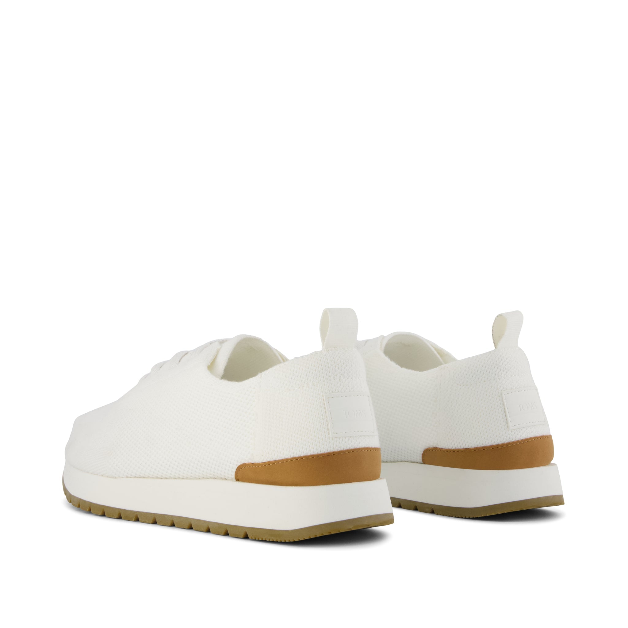 Mens Resident Plus Lace-Up White Knit - Image 4