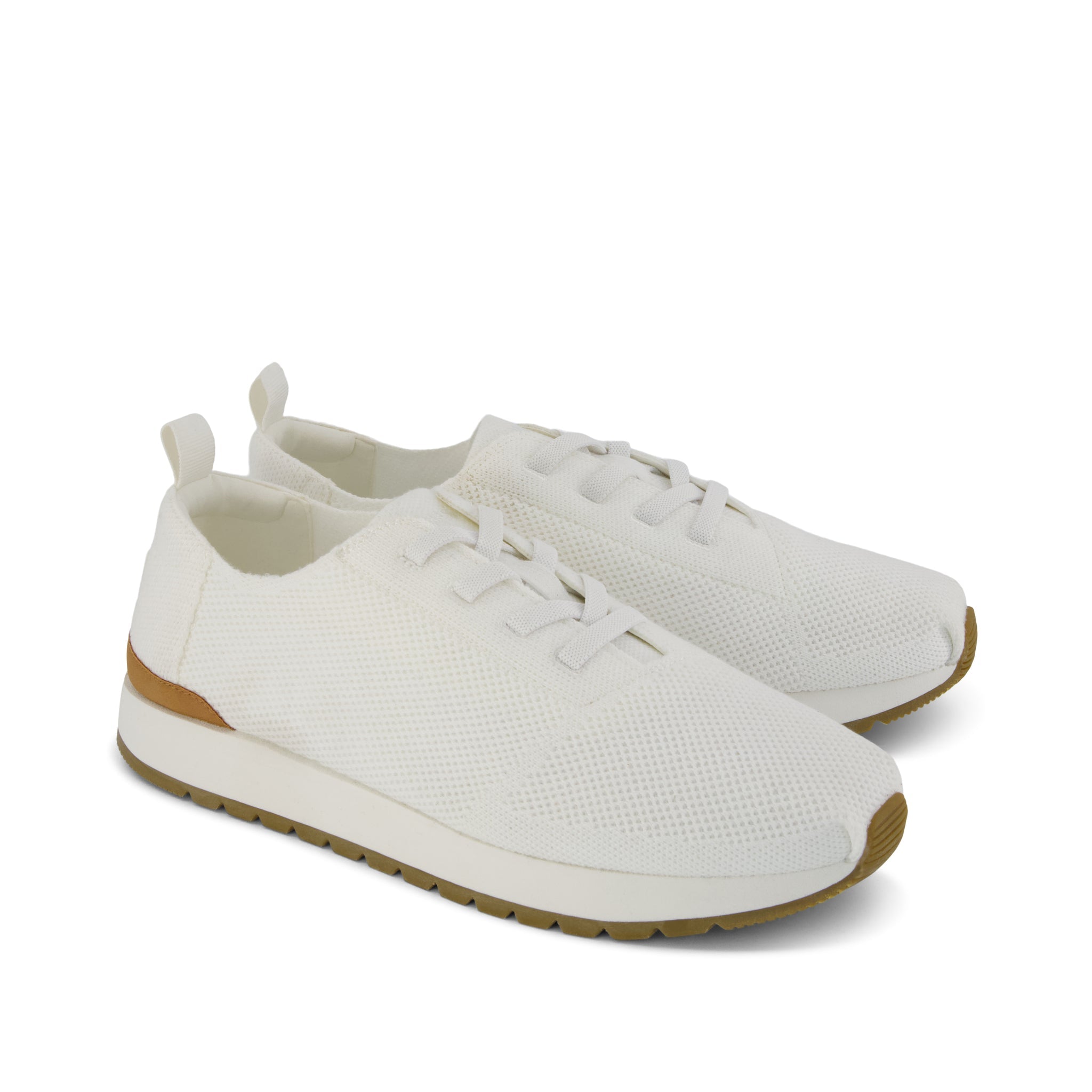 Mens Resident Plus Lace-Up White Knit - Image 3