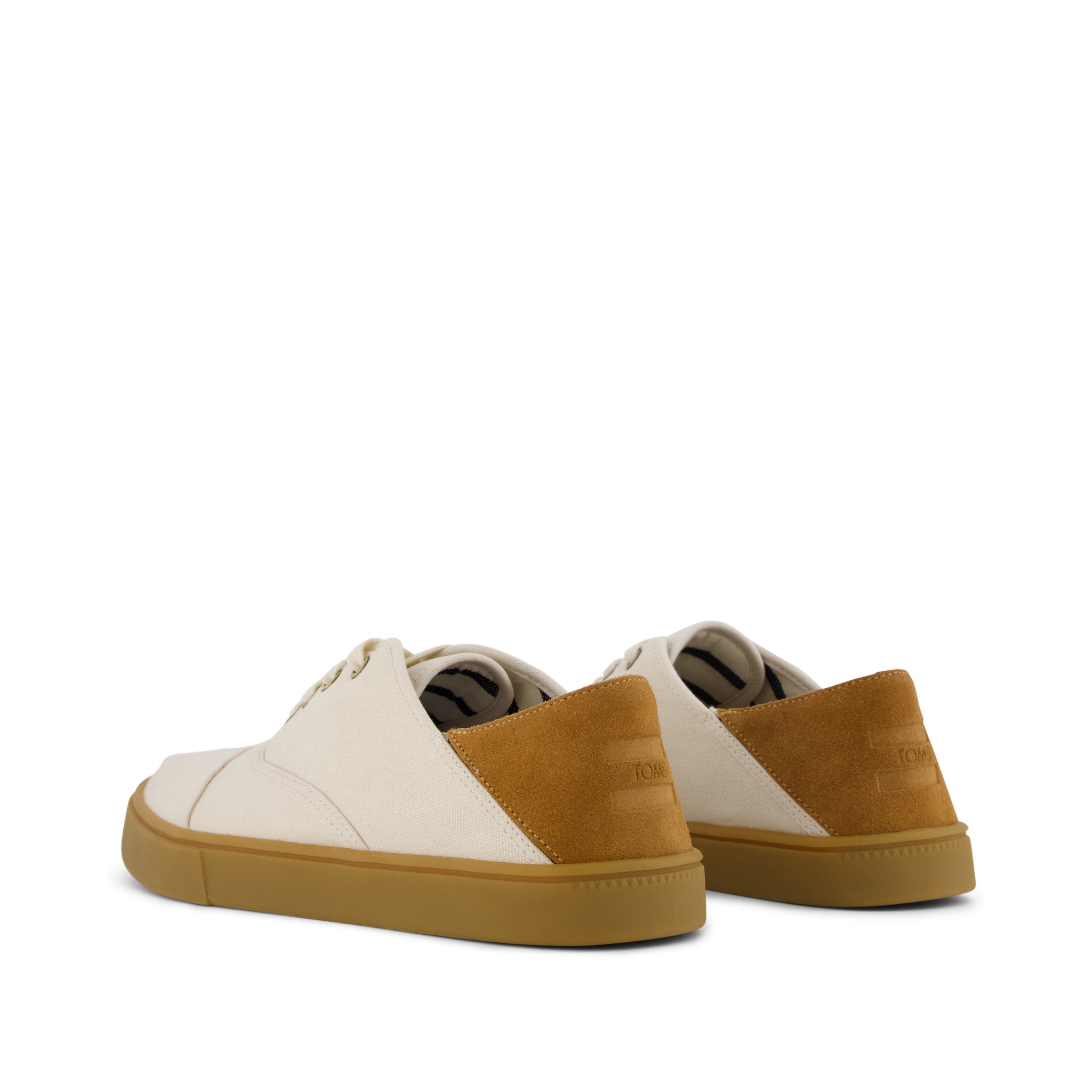 Mens Cordones Plus Sneaker Natural Canvas - Image 4