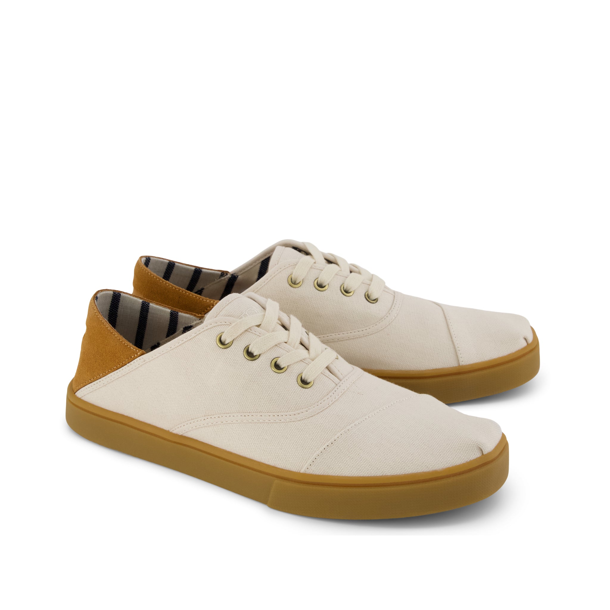 Mens Cordones Plus Sneaker Natural Canvas - Image 3