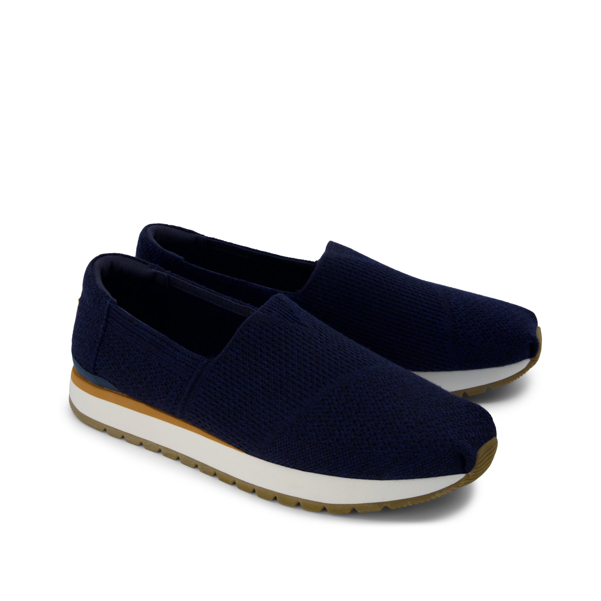 Mens Resident Plus Navy Knit - Image 3