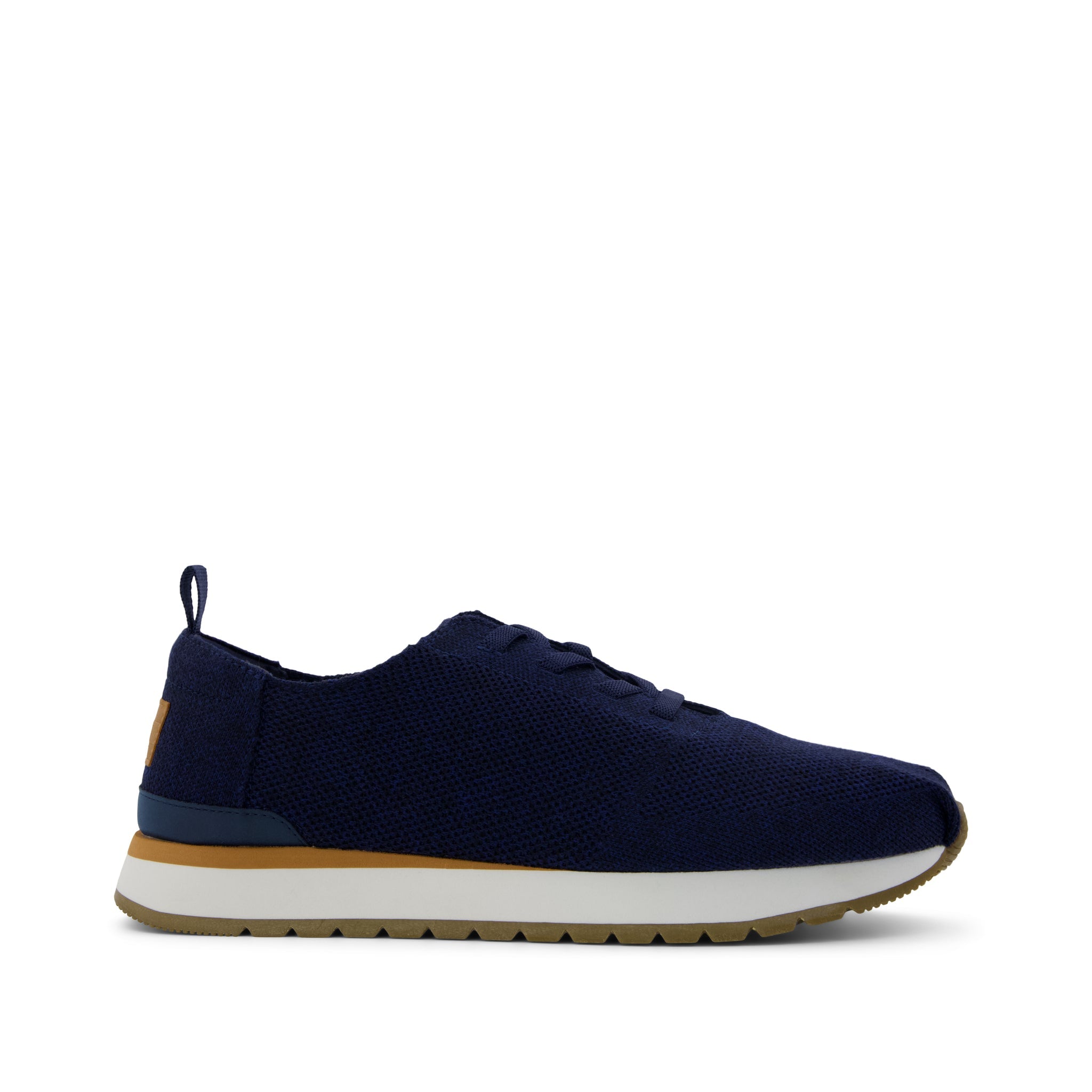 Mens Resident Plus Lace-Up Navy Knit