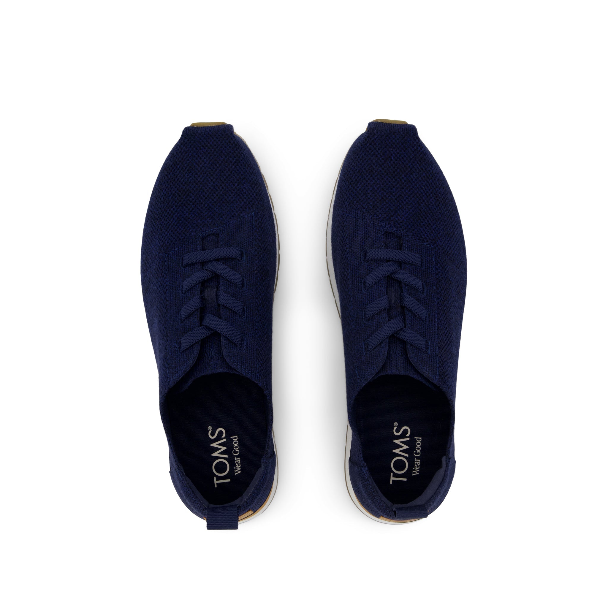 Mens Resident Plus Lace-Up Navy Knit - Image 6