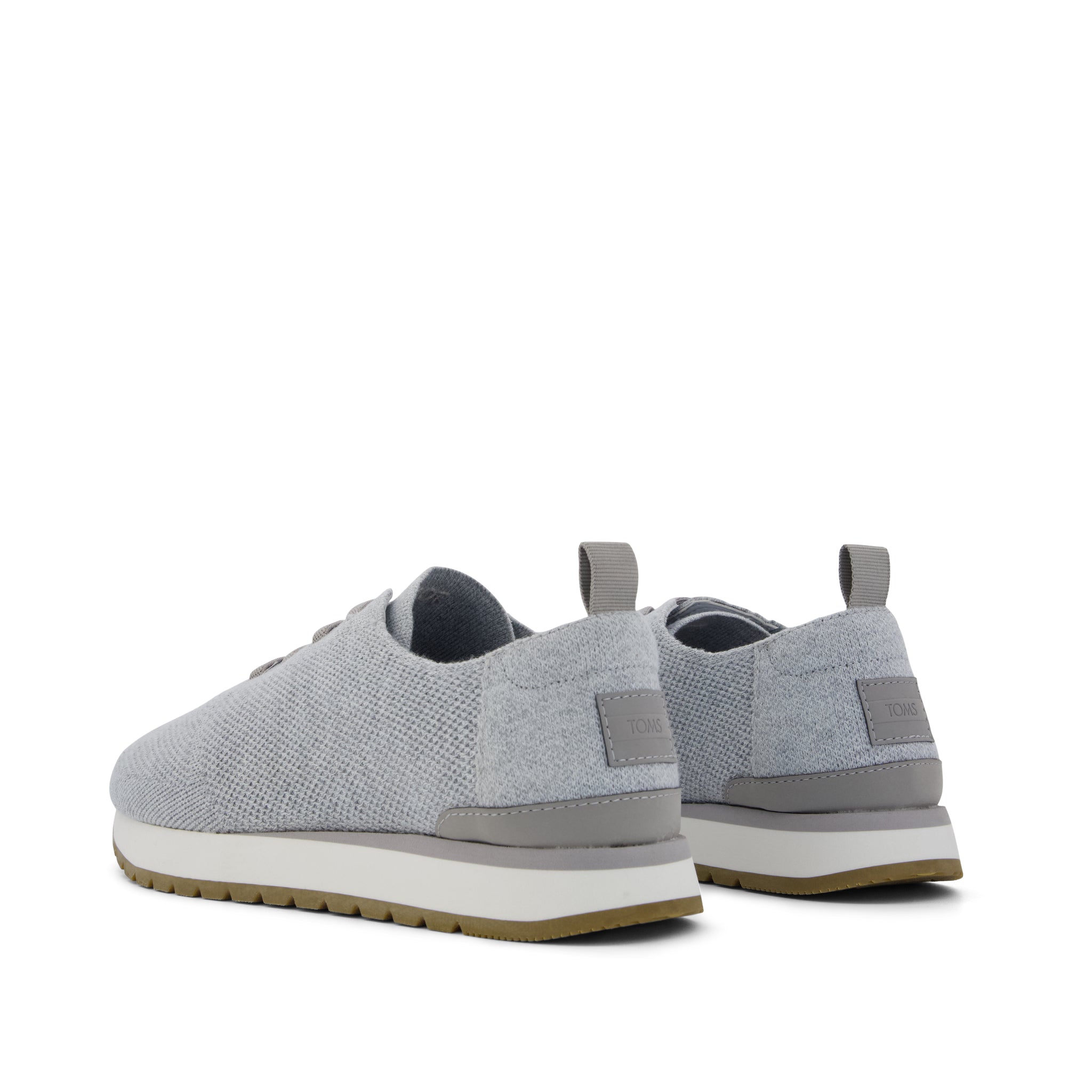 Mens Resident Plus Lace-Up Grey Knit - Image 4