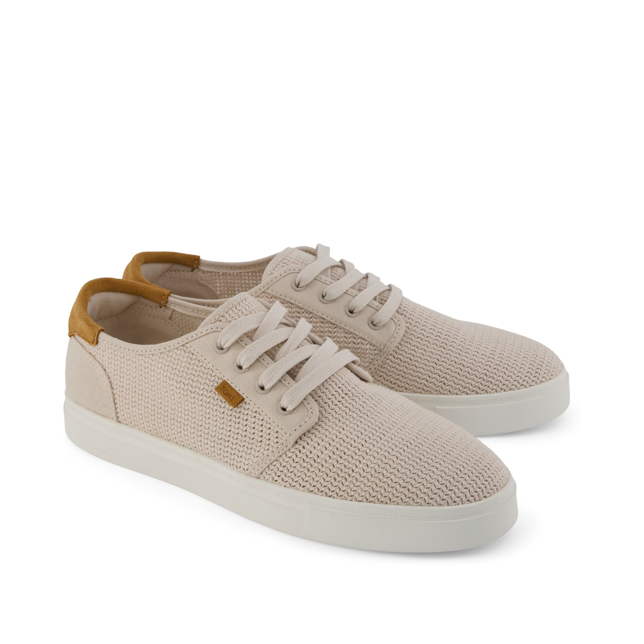 Mens Carlo 2.0 Lace-Up Sneaker Taupe Mesh - Image 3