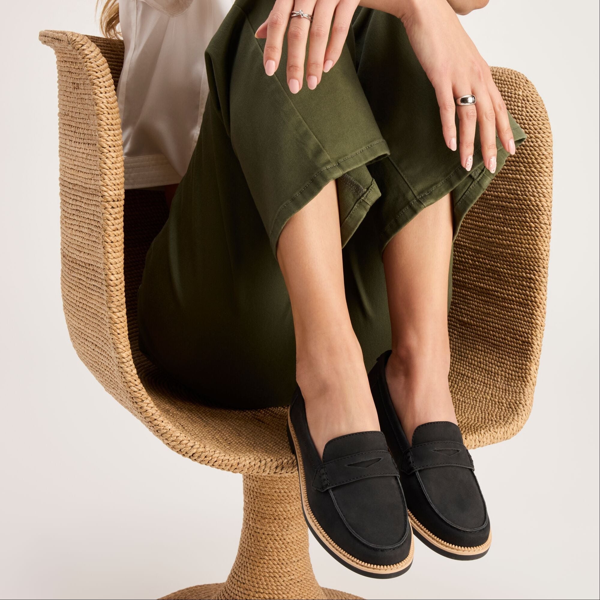 Womens Marie Loafer Black Leather - Image 2