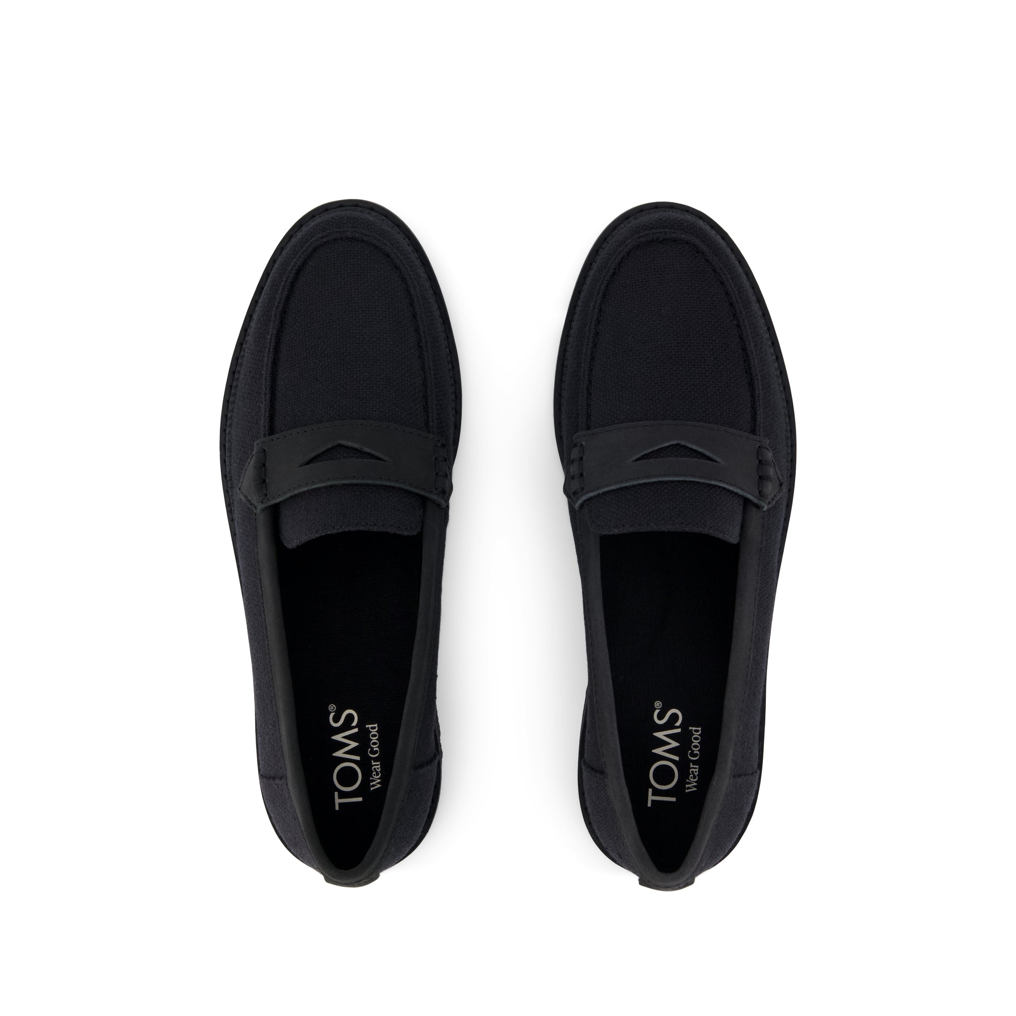 Womens Marie Loafer Black Textile - Image 5