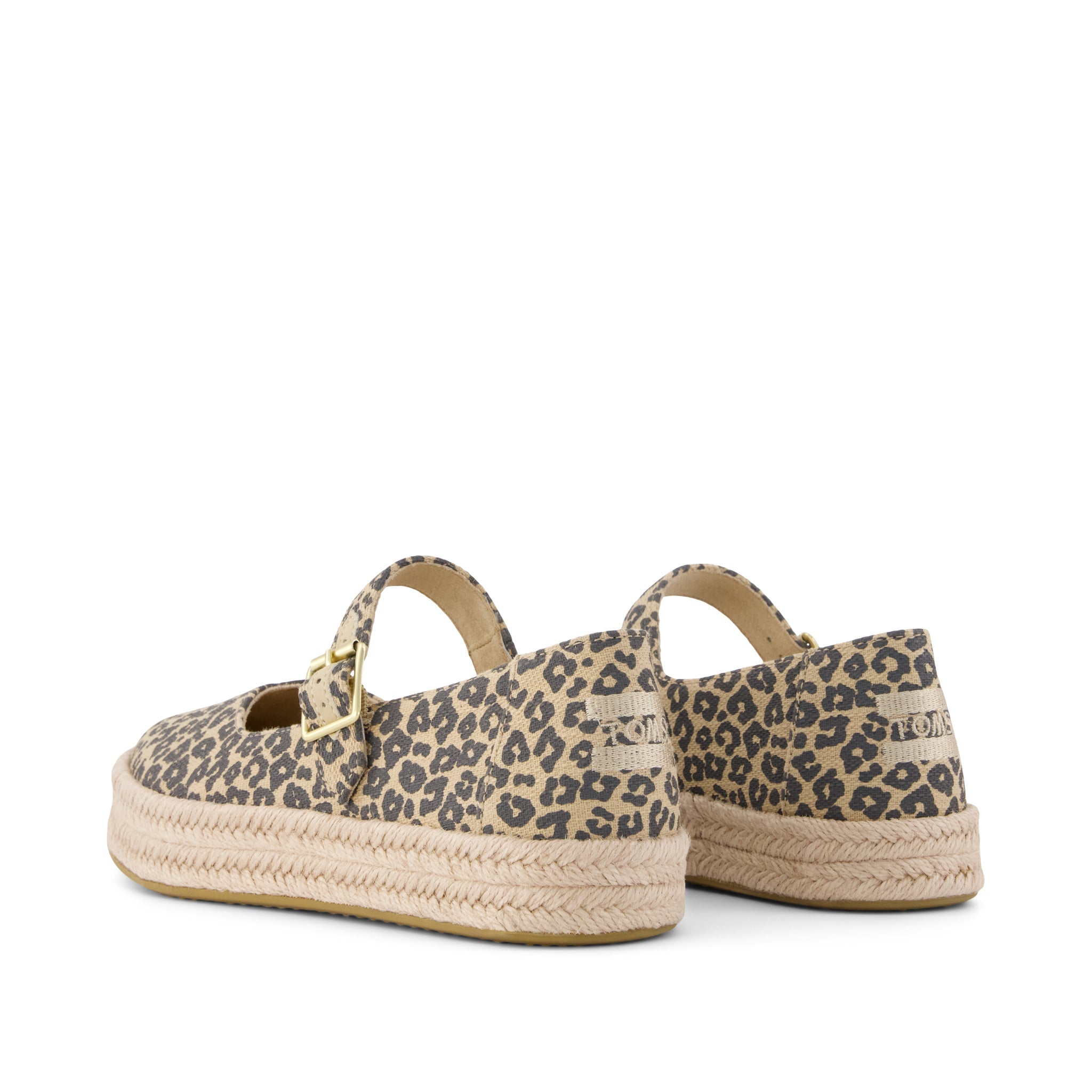 Womens Carolina Mary Jane Espadrille Natural Leopard Print - Image 4