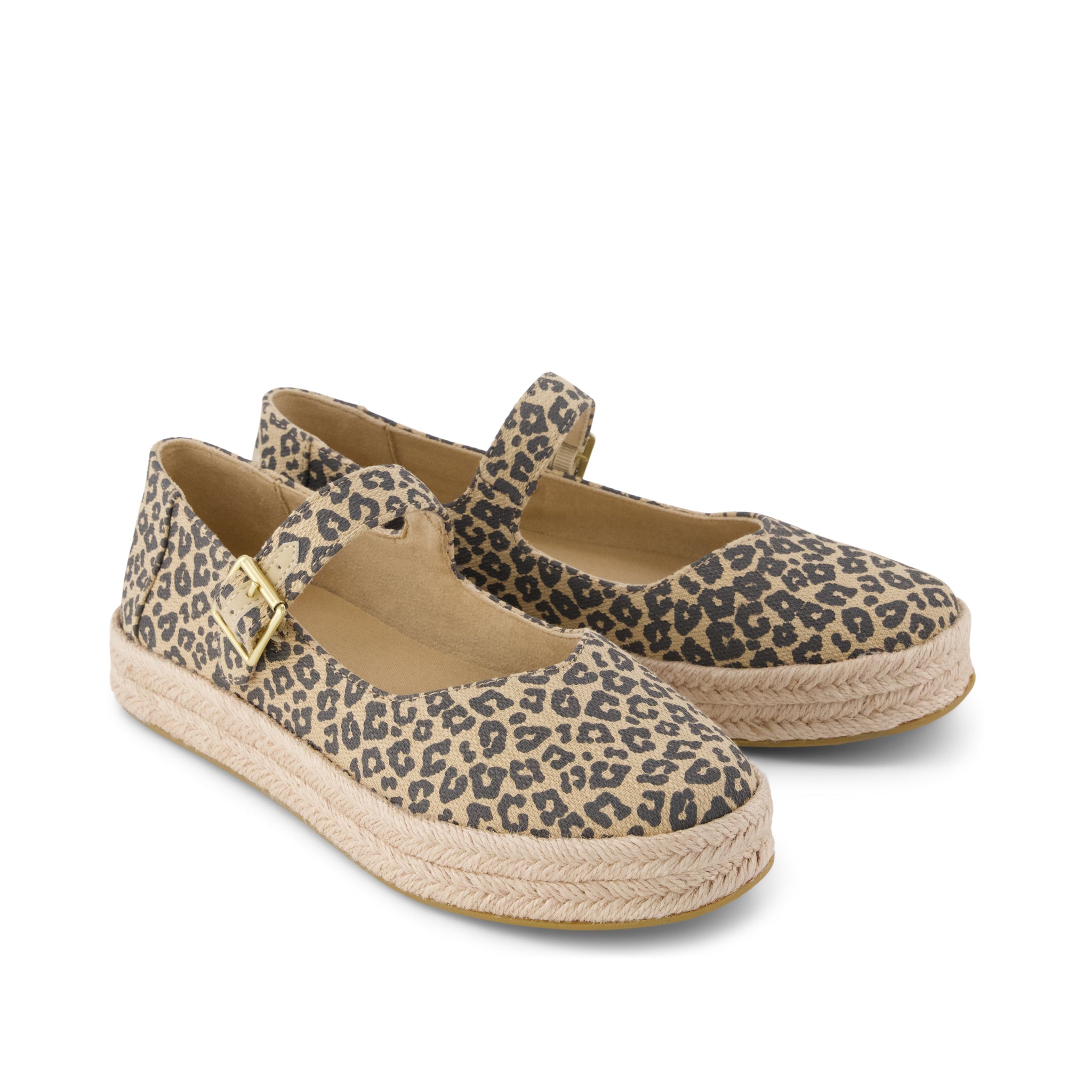 Womens Carolina Mary Jane Espadrille Natural Leopard Print - Image 3