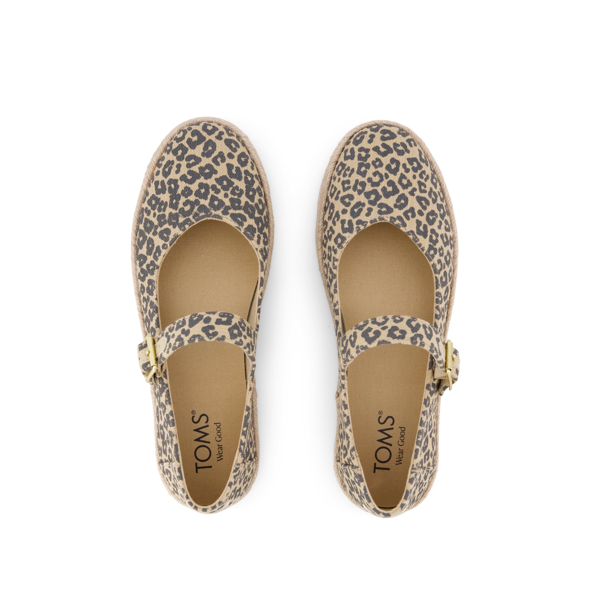 Womens Carolina Mary Jane Espadrille Natural Leopard Print - Image 6
