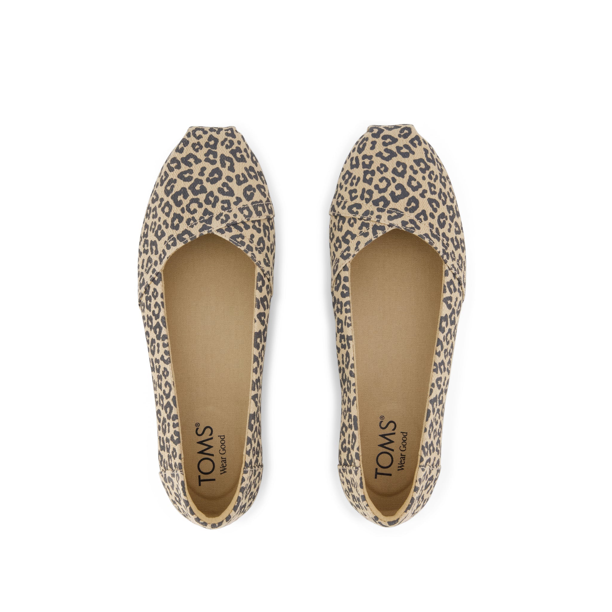 Womens Alpargata Ballet Flat Natural Leopard Spots - Image 6
