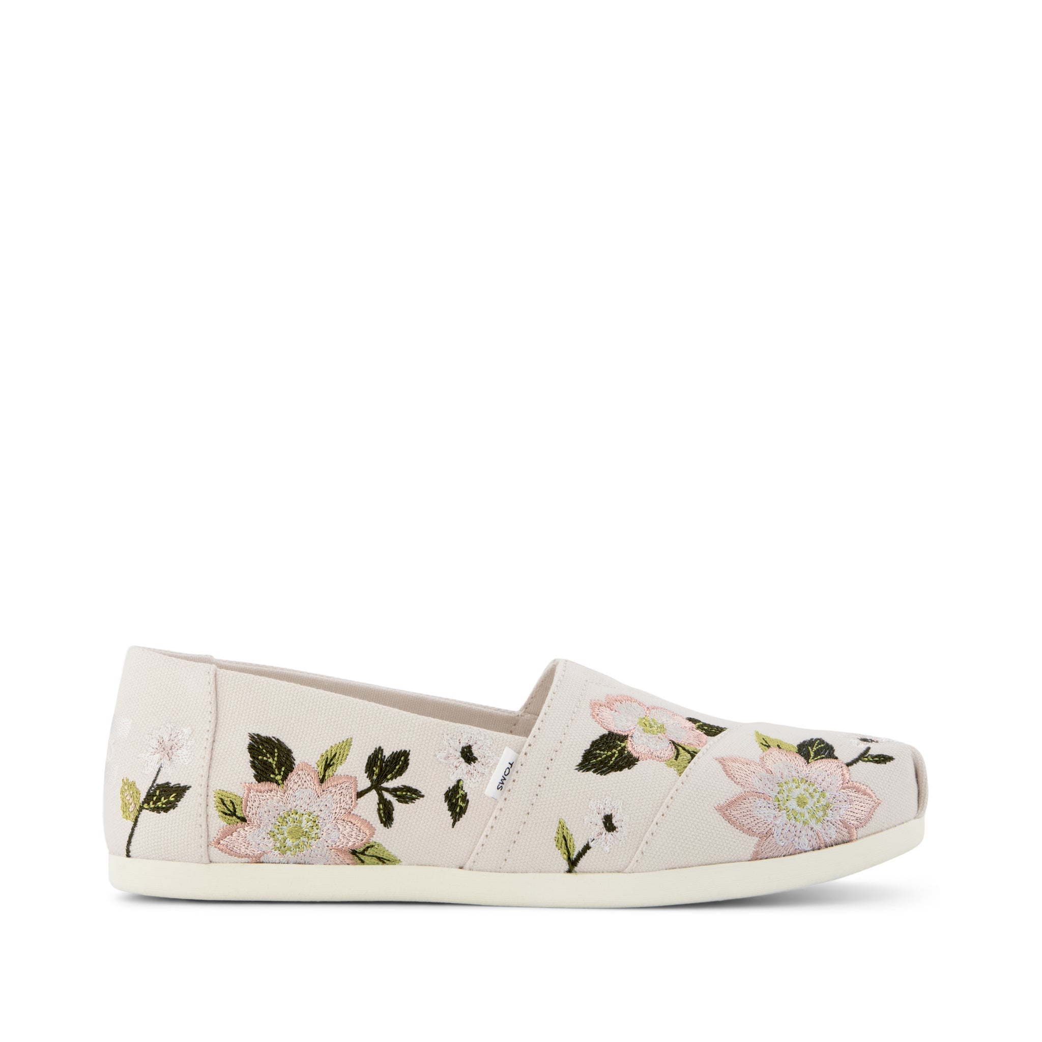 Womens Alpargata Classic Natural Embroidered Floral