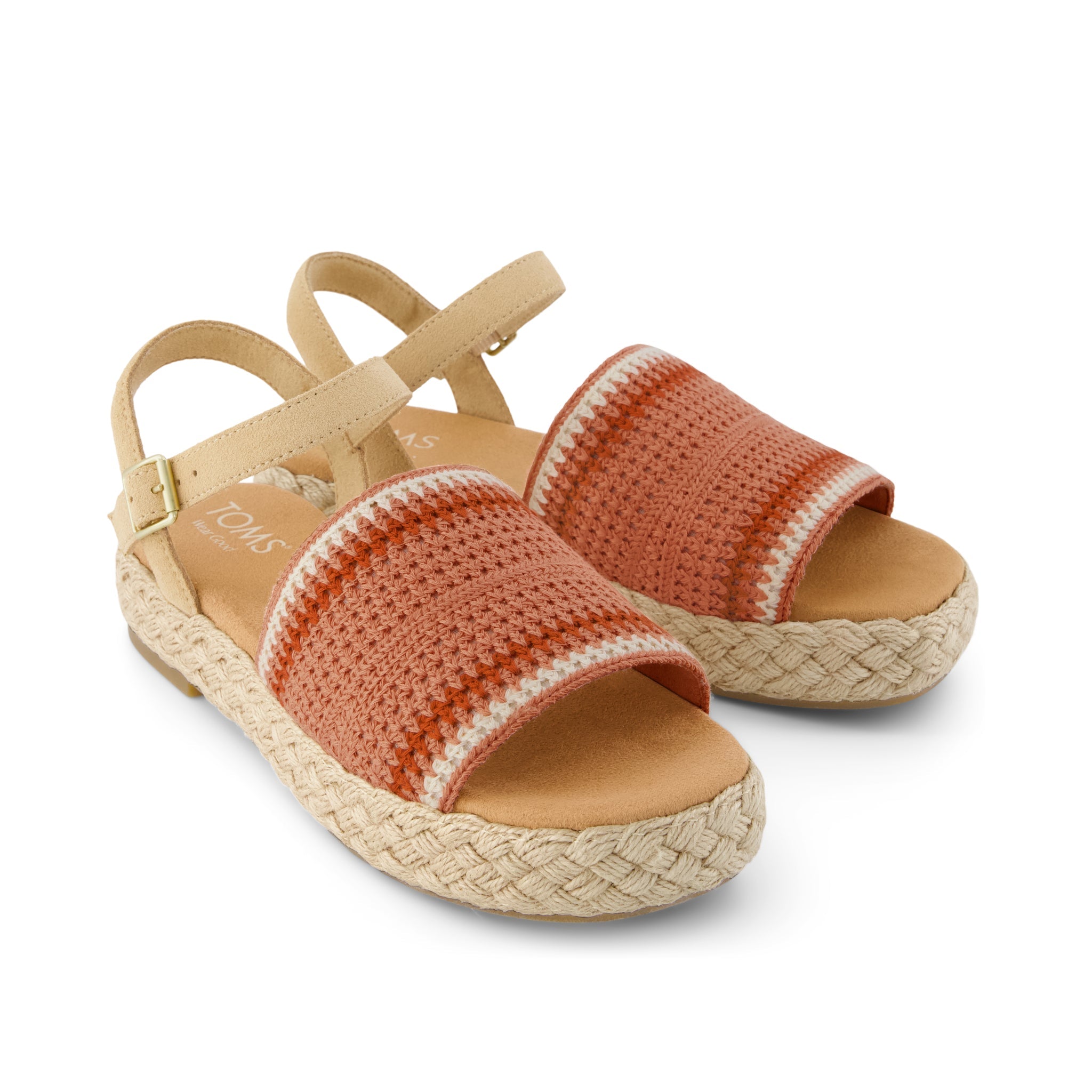 Womens Abby Flatform Espadrille Sandal Bloom Crochet - Image 3