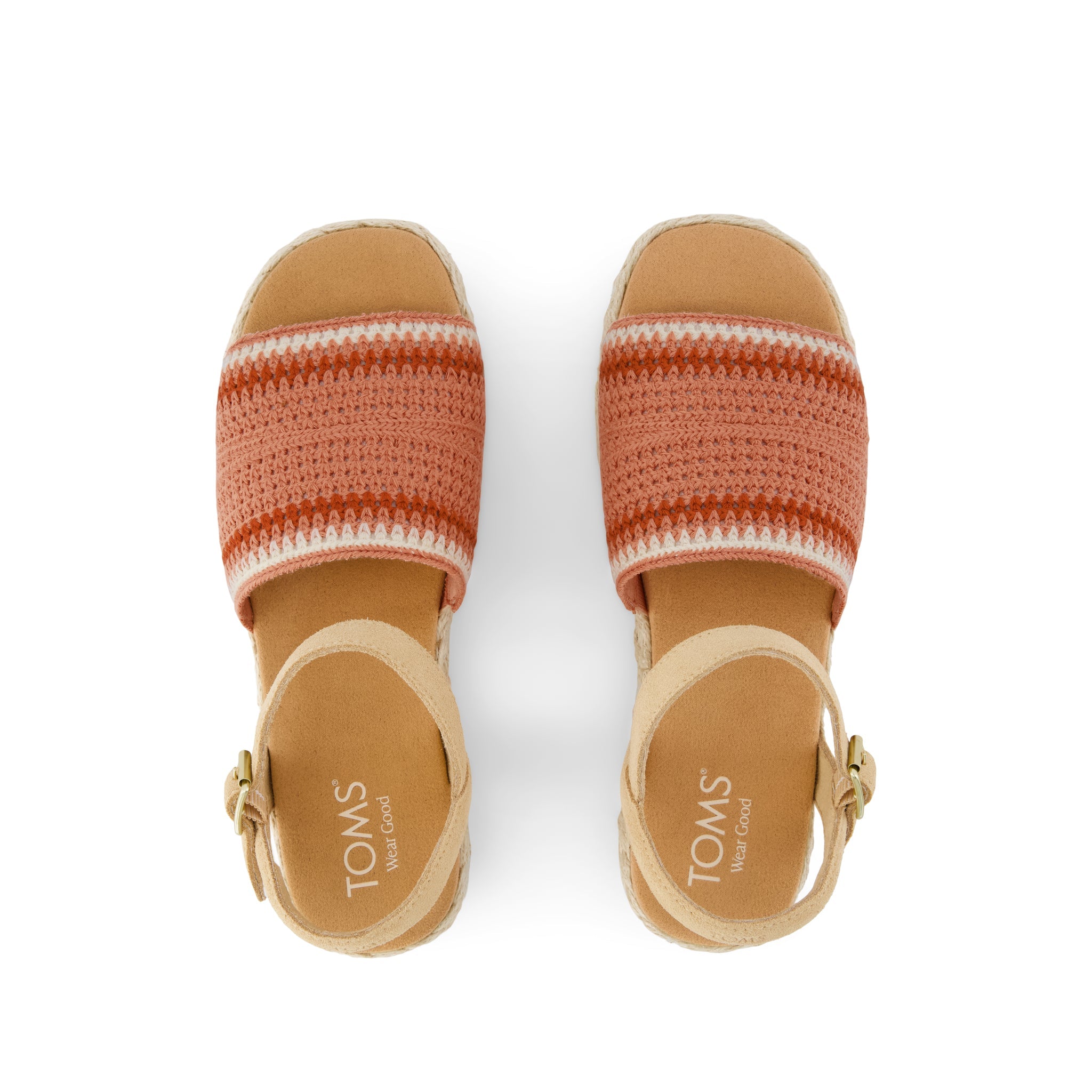 Womens Abby Flatform Espadrille Sandal Bloom Crochet - Image 6