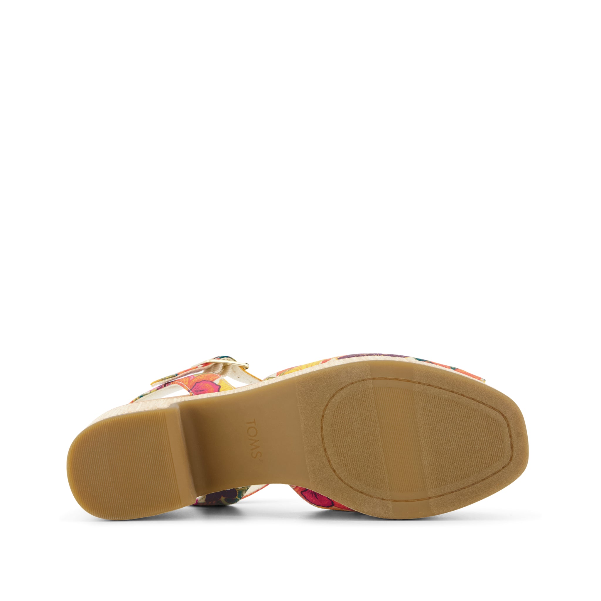 Womens Isla Peep Toe Heeled Sandal Tropical Floral Print - Image 5