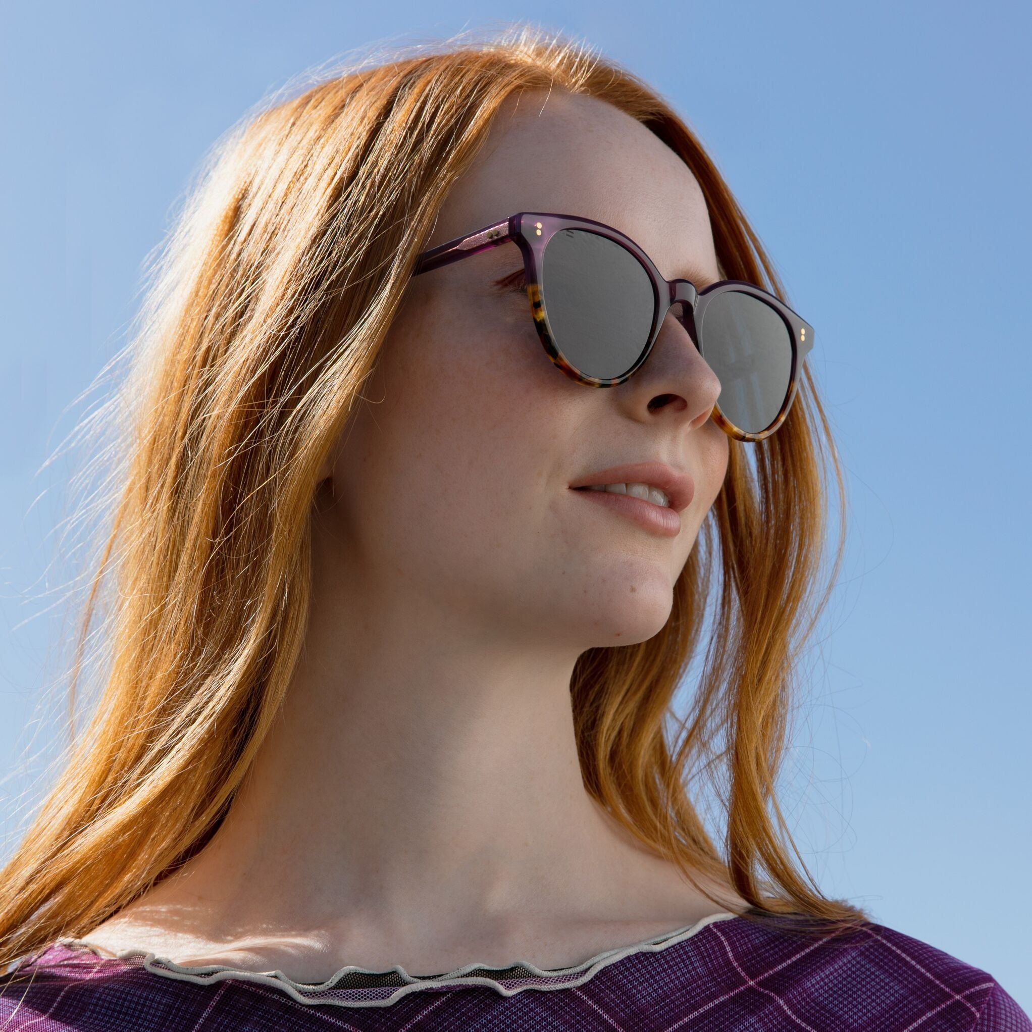 Aaryn Blonde Tortoise Handcrafted Sunglasses - Image 2