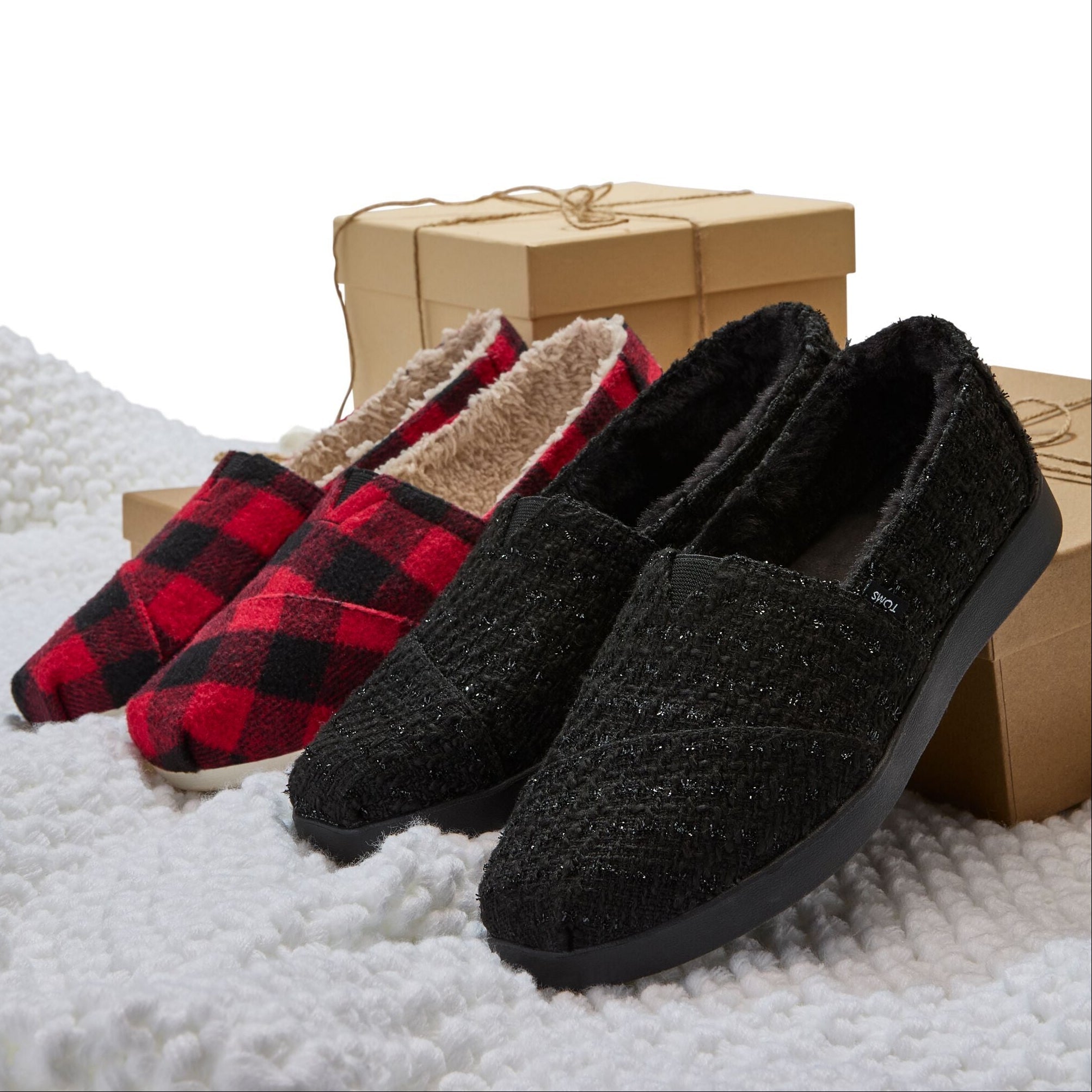 Womens Alpargata Plus Black Metallic Faux Fur - Image 2