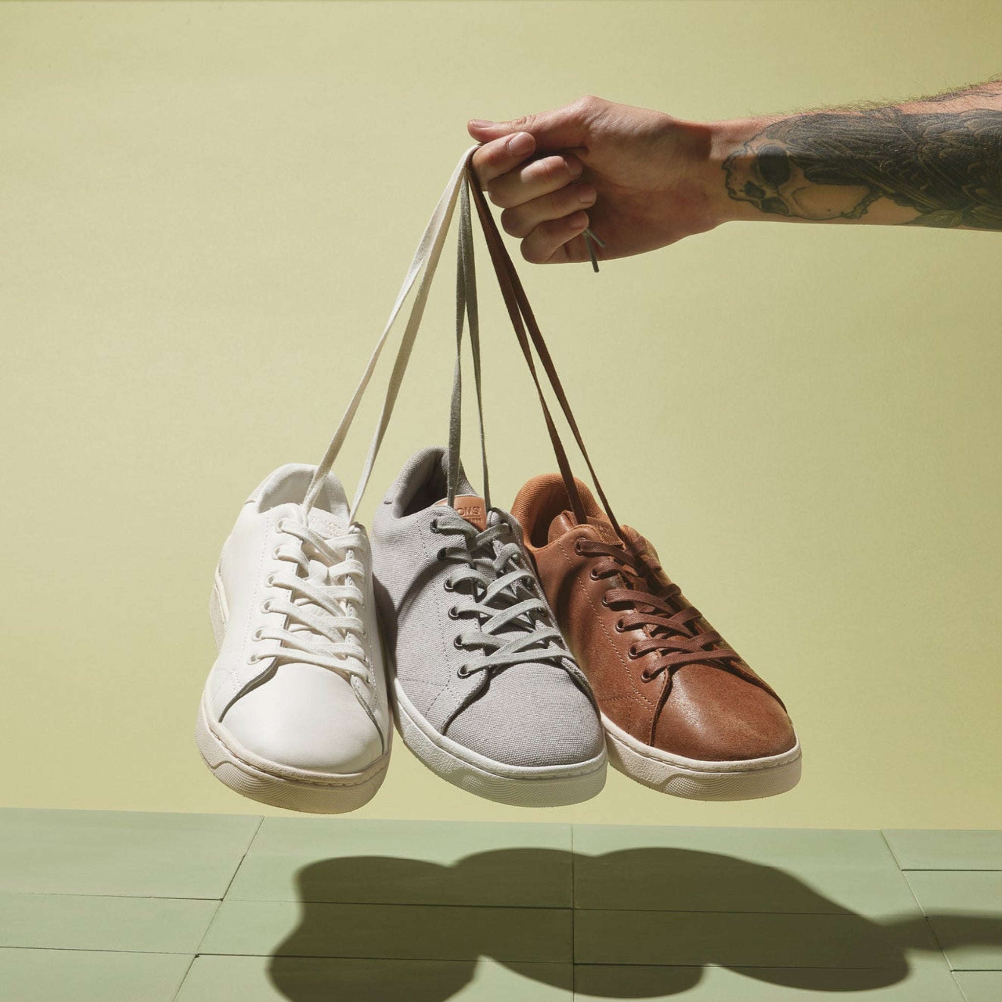 TRVL LITE Tan Leather Lace-Up Sneaker - Image 3