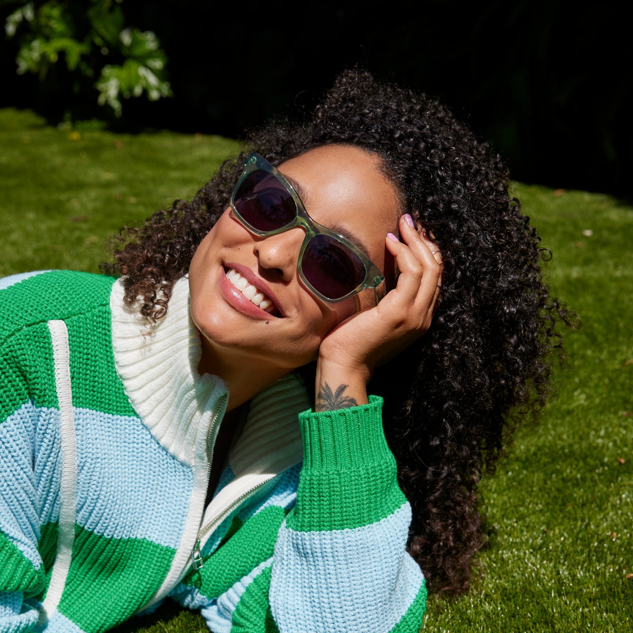 Margot Jade Handcrafted Sunglasses - Image 2