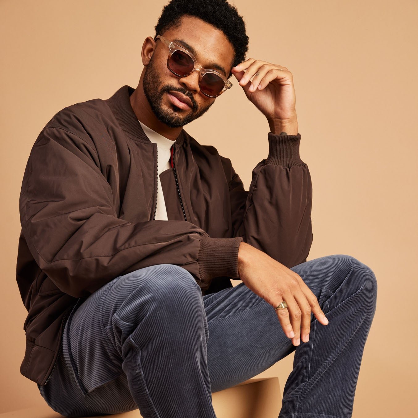 Rome Mocha Fade Handcrafted Sunglasses - Image 2