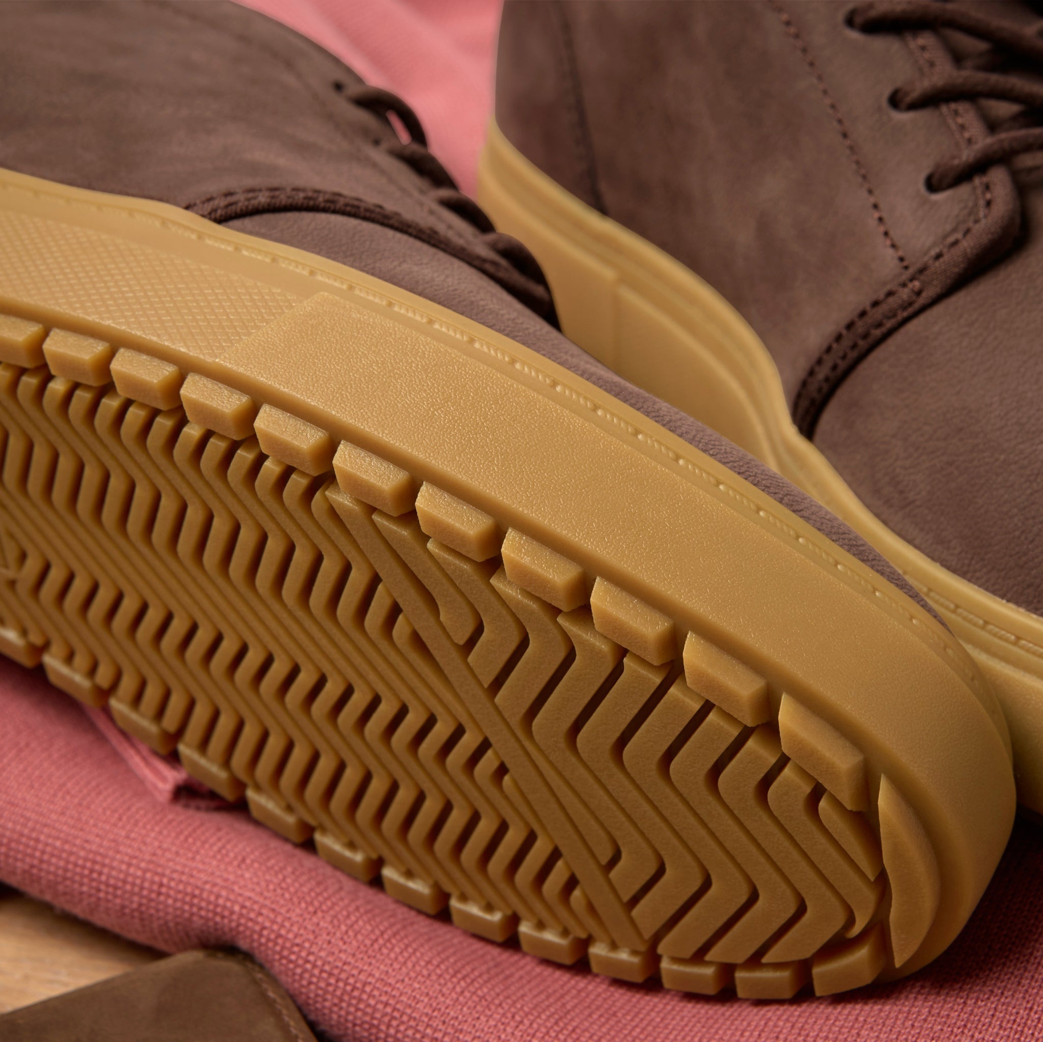 Mens Carlo Mid Terrain 2.0 Sneaker Water Resistant Oak Brown Leather - Image 4
